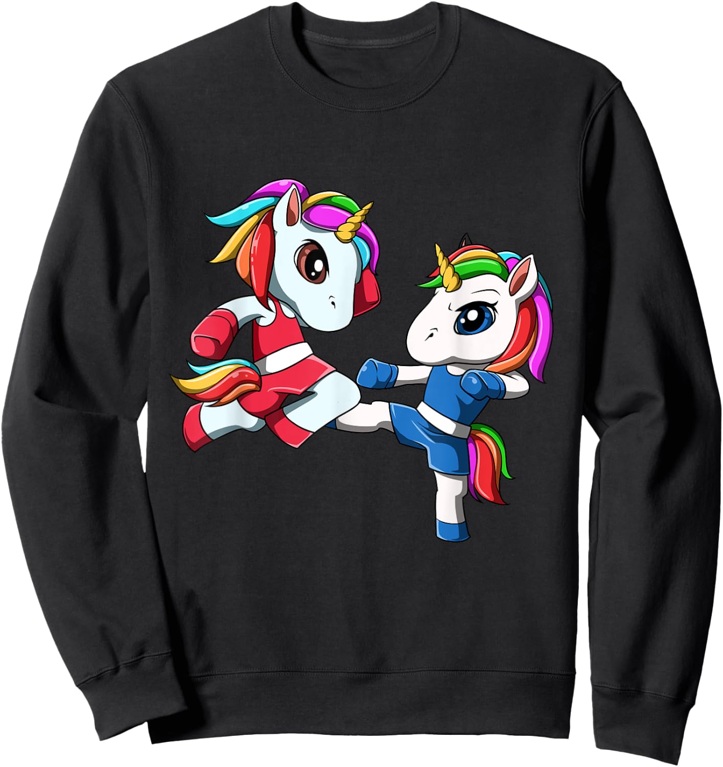 Unicorn Muay Thai - Nak Muay, Kickboxing Gift Sweatshirt - Sweatshirt | Black