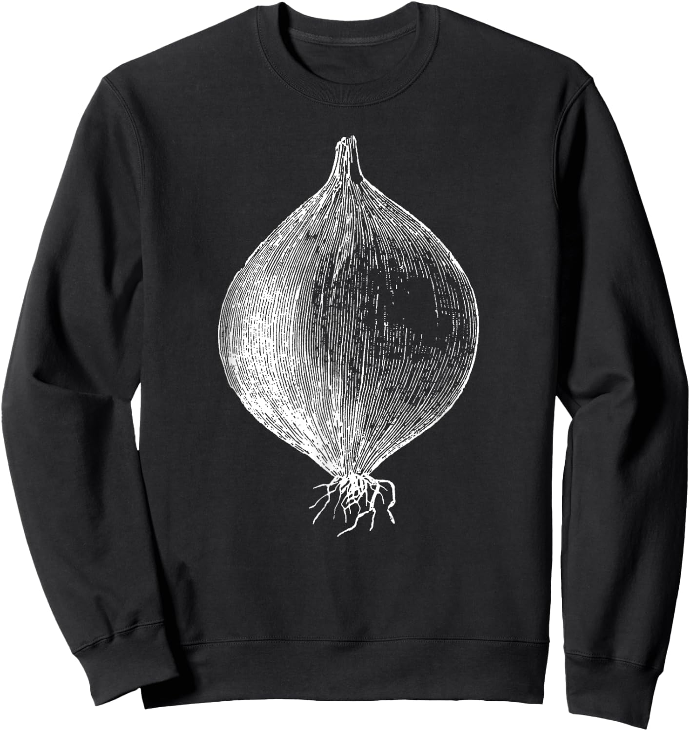 Retro Vintage Vegetable Onion Gift Sweatshirt - Sweatshirt | Black