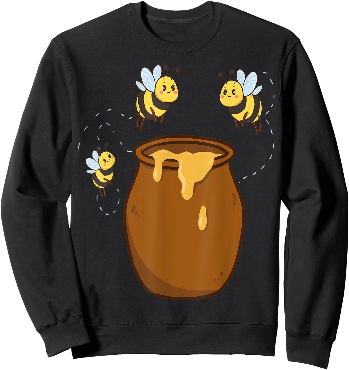 Wild Bees Honeypot Child Bumble Bee Bee Beekeeper Honey Bee Sweatshirt - Sweatshirt | Black
