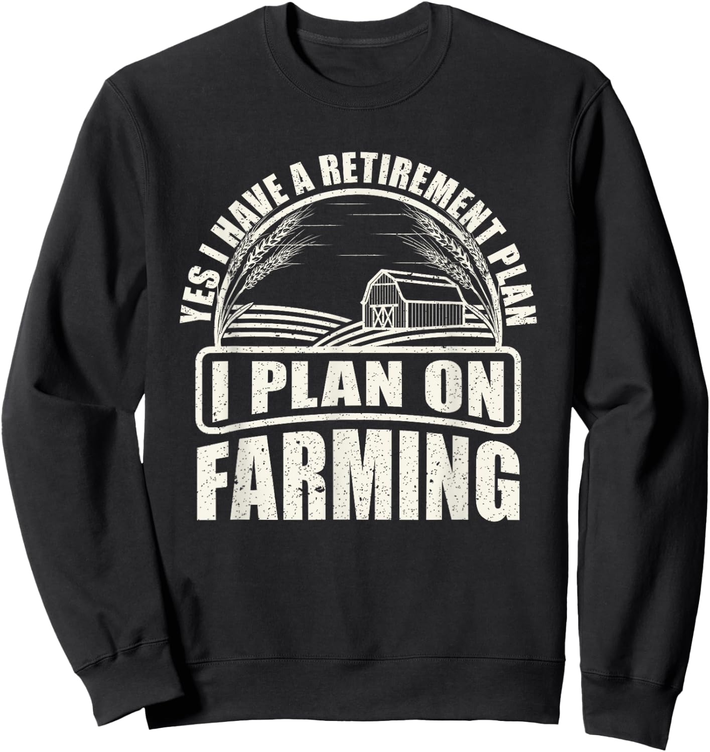 Agriculture Tractor Retirement Gift Farmer Sweatshirt - Sweatshirt | Black