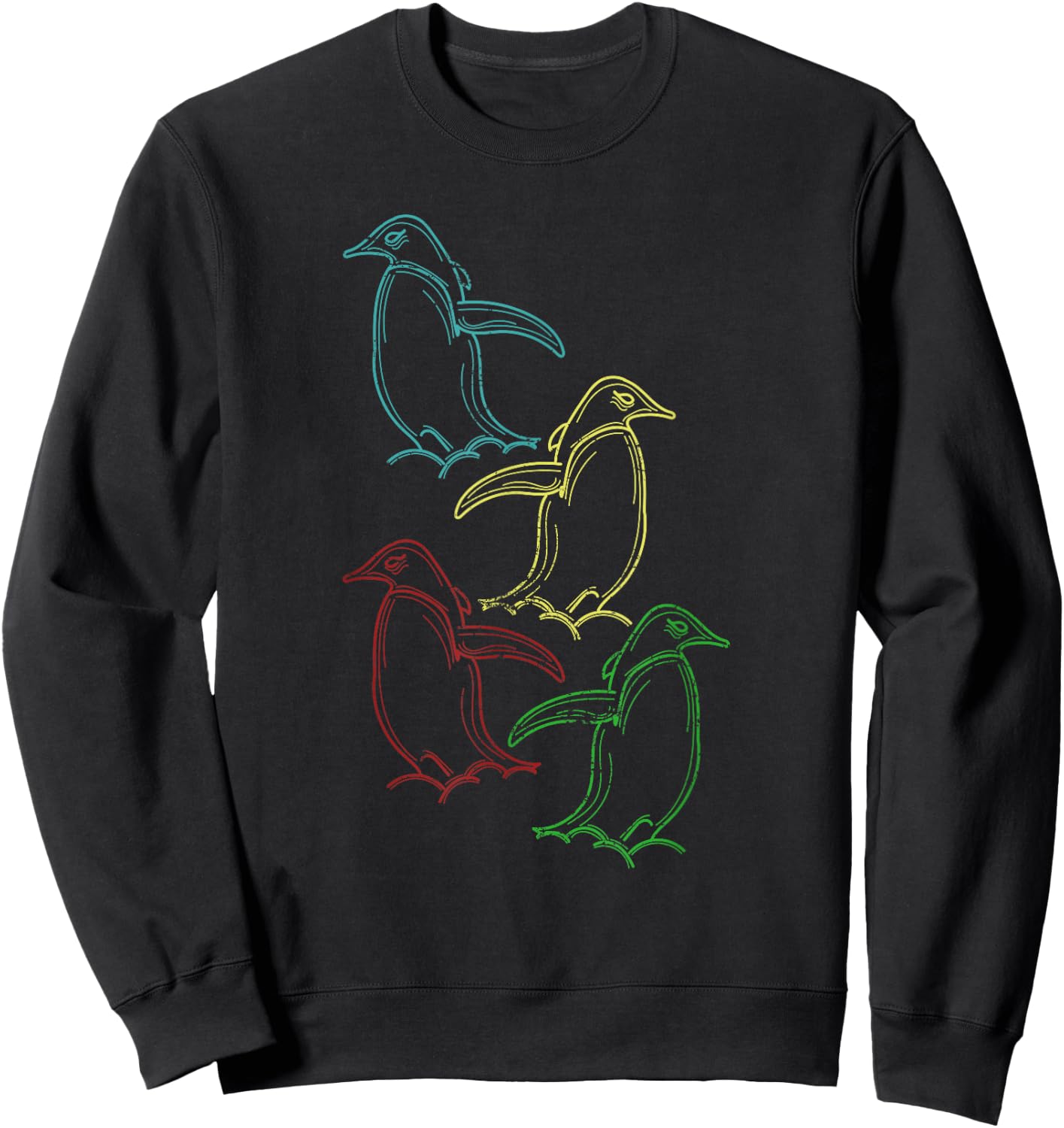 Antarctica Animal Bird Zoo Keeper Gift Penguin Sweatshirt - Sweatshirt | Black