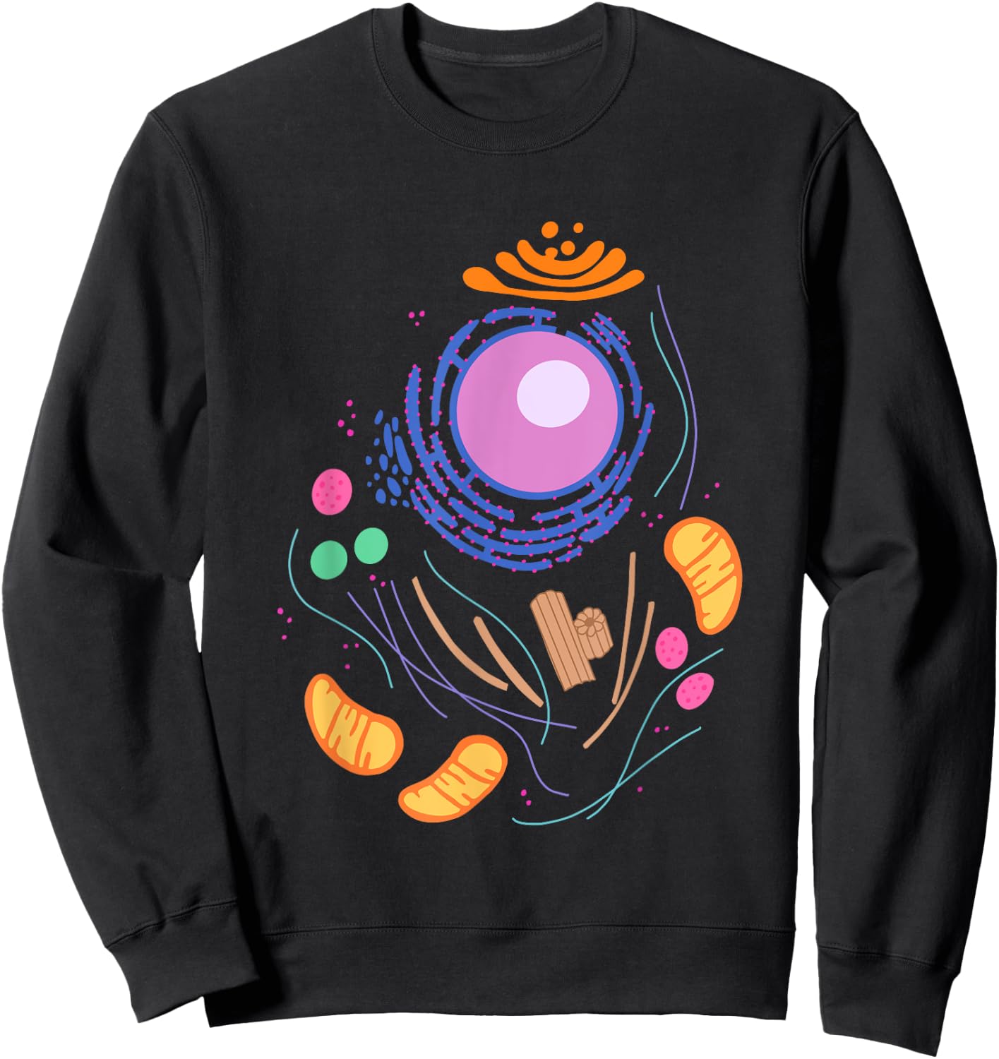 Animal Cell Simple funny quick lazy Halloween costume outfit Sweatshirt - Sweatshirt | Black