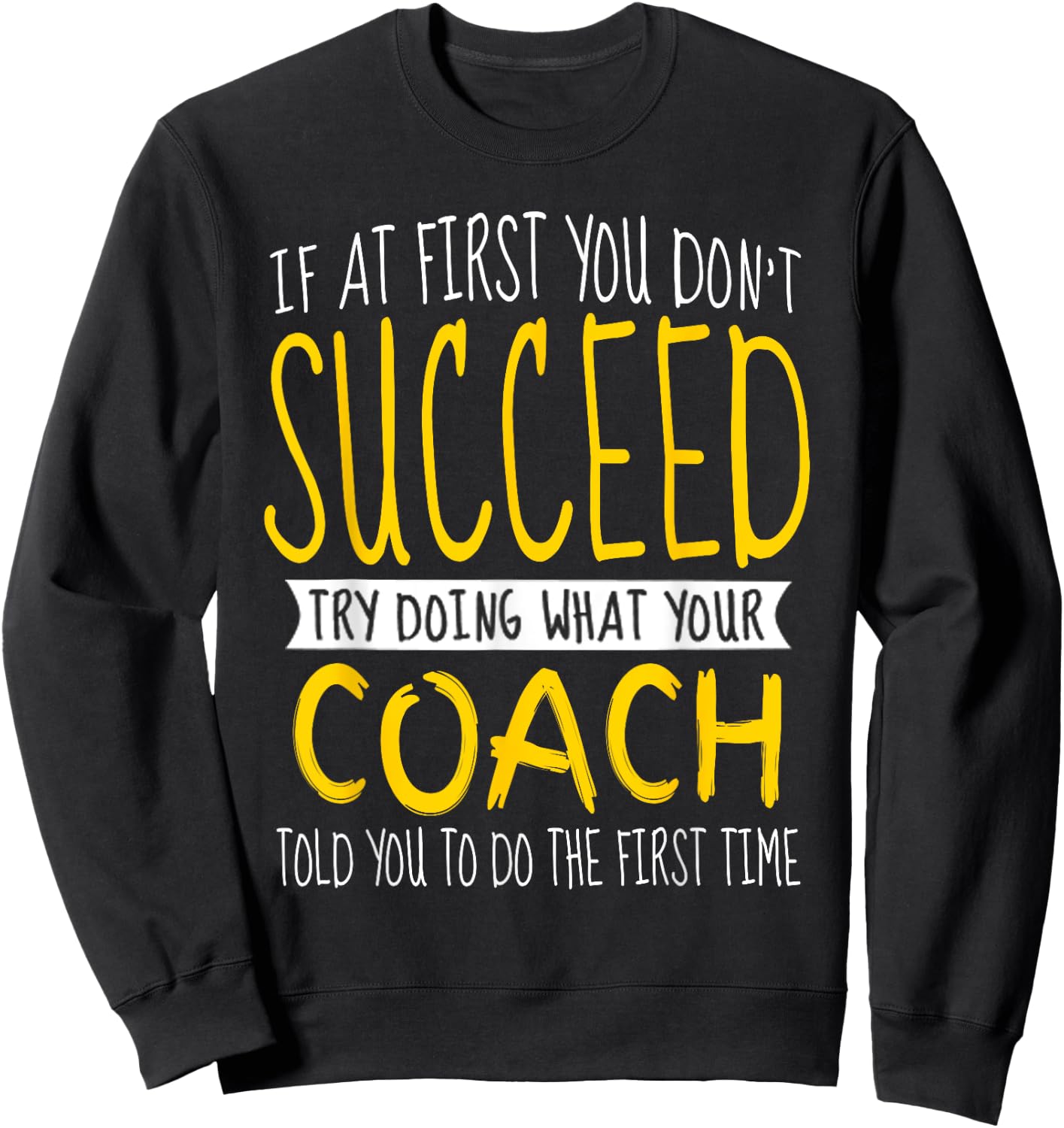 Funny Coach Thank You Appreciation Gifts Sweatshirt - Sweatshirt | Black