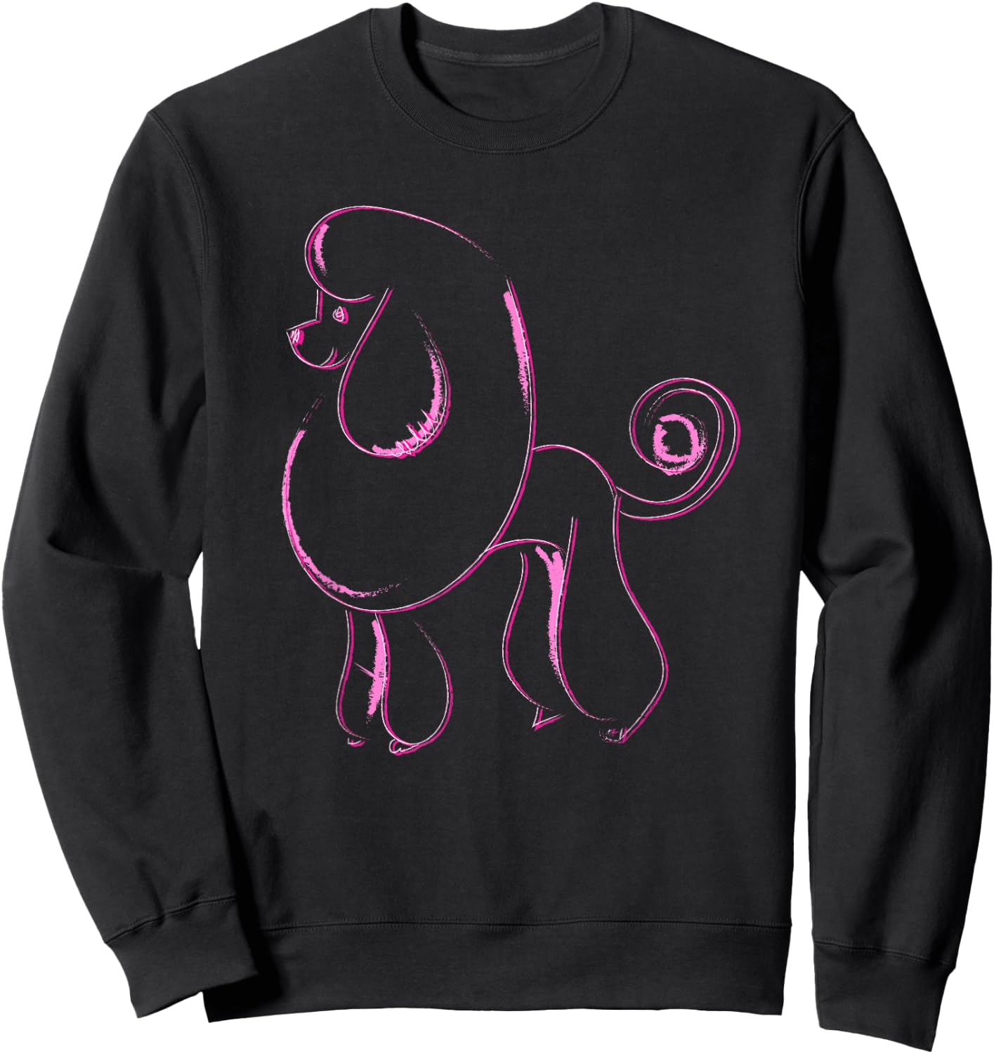 Dog Lover Gifts Poodle Women's Cool Poodle Dog Men's Sweatshirt - Sweatshirt | Black