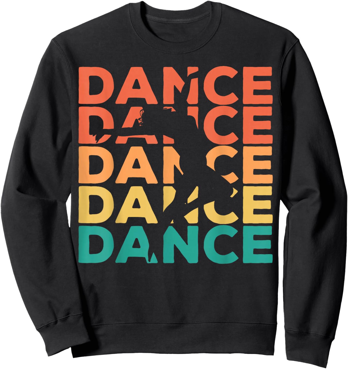 Retro Vintage Dancing Gift Dancers Small Sweatshirt - Sweatshirt | Black