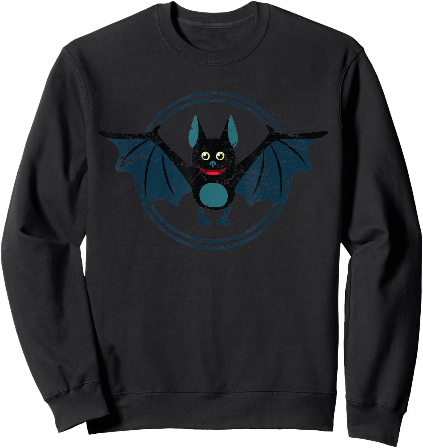 Toddlers Gift Cute Bat Costume Halloween Sweatshirt - Sweatshirt | Black