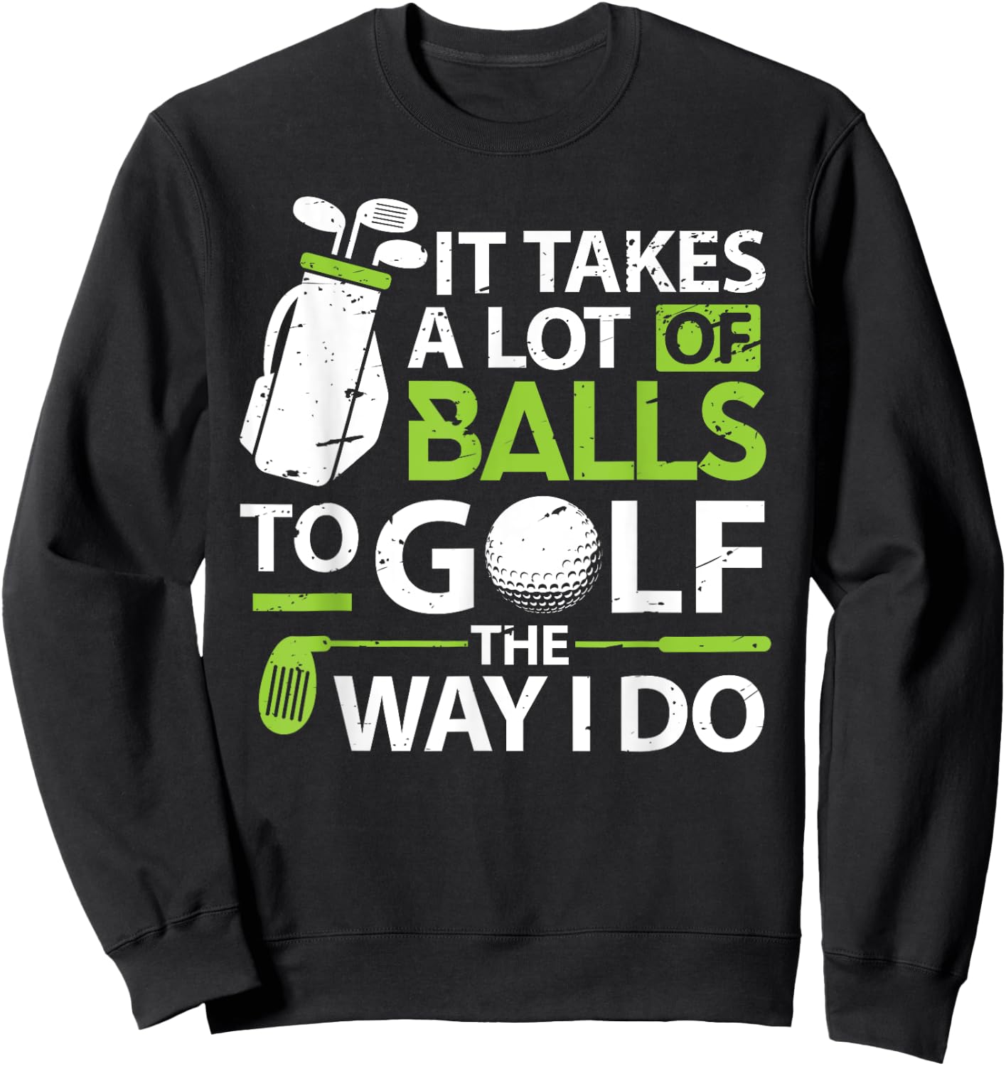Funny Golf Shirts Golf Player Golfer Women Sweatshirt - Sweatshirt | Black