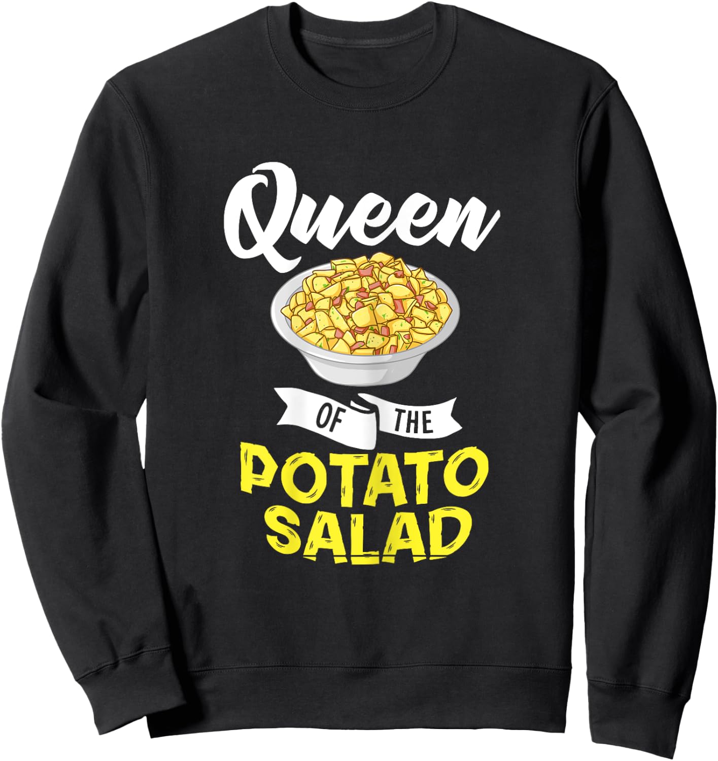 Potato Salad Gift Egg Seasoning Vegan Sweatshirt - Sweatshirt | Black