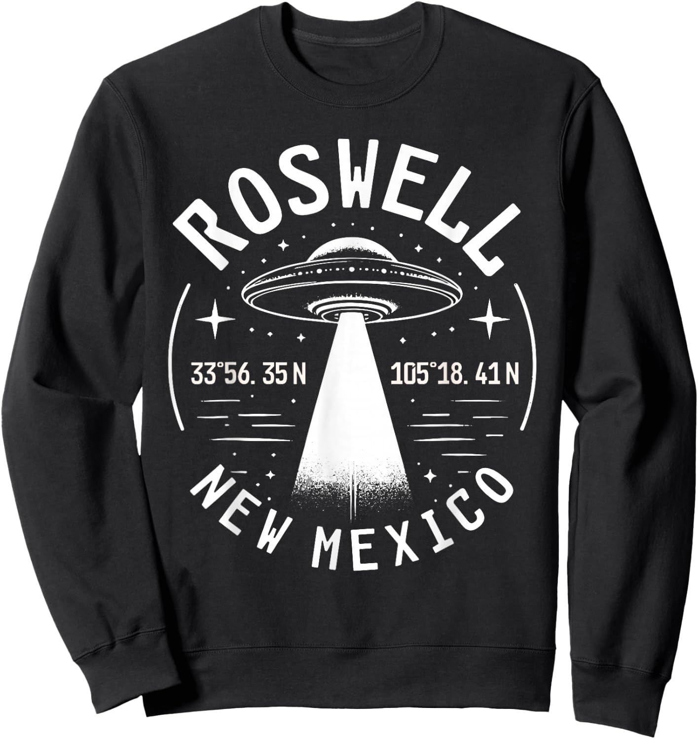 Roswell New Mexico Alien UFO Area 51 Sweatshirt - Sweatshirt | Black