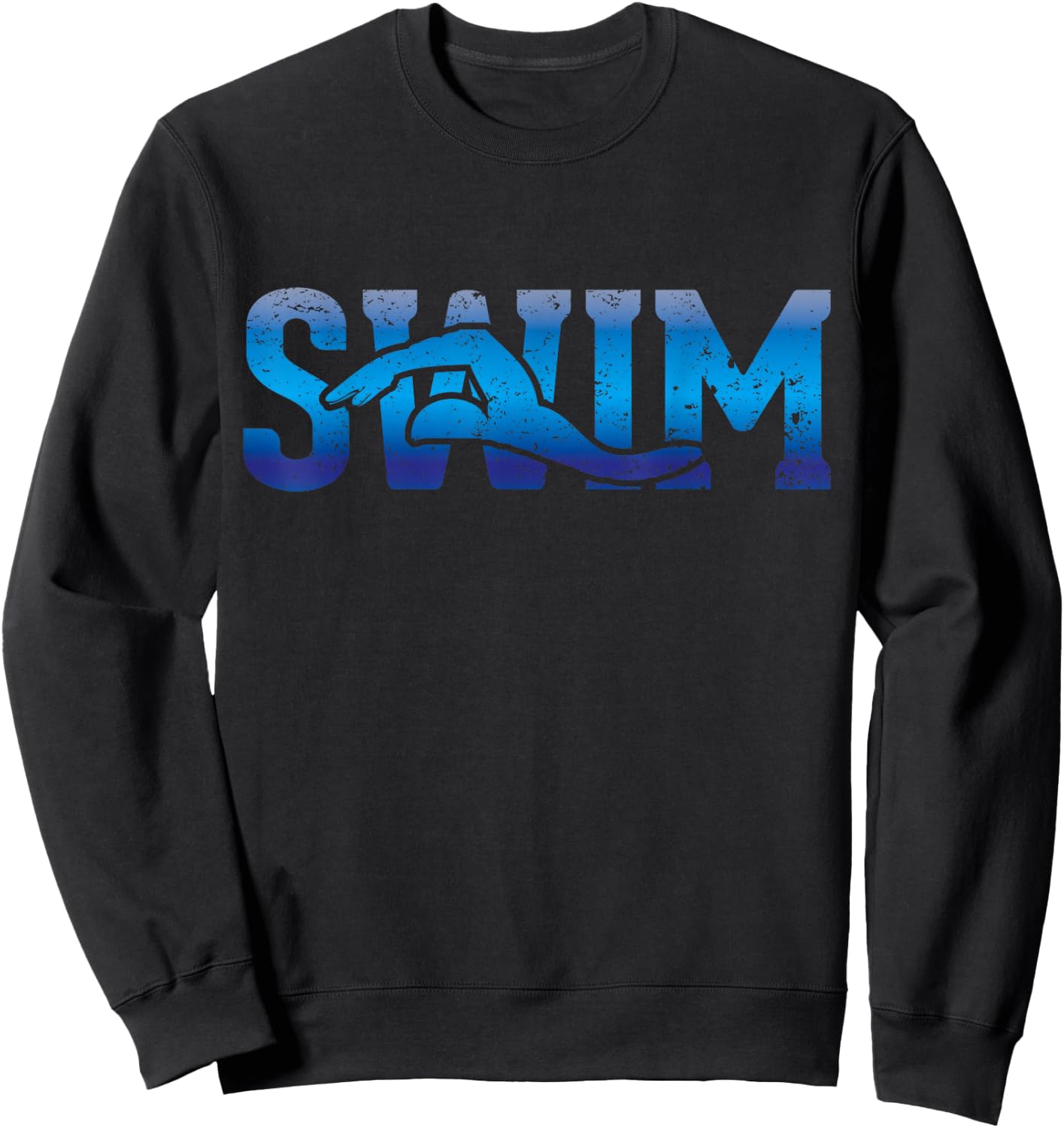 Swimming, swimming, water sports, swimmer Sweatshirt - Sweatshirt | Black