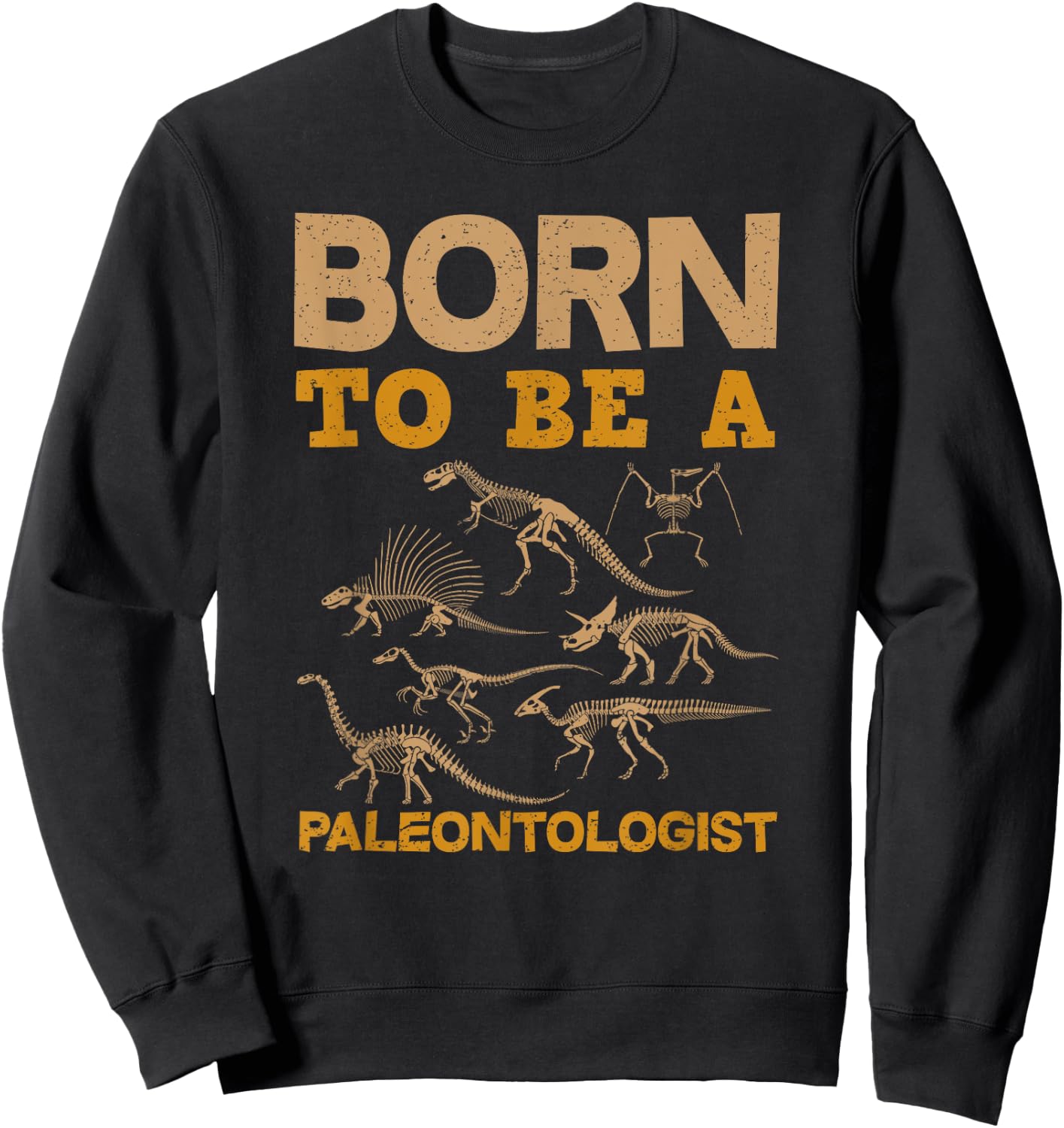 Born To Be A Paleontologist - Funny Gift Kids Sweatshirt - Sweatshirt | Black