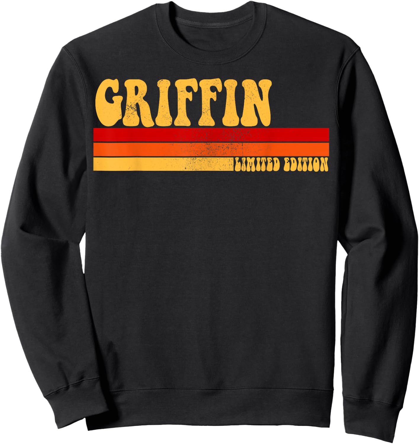 GRIFFIN Name Personalized Idea Men Retro Vintage GRIFFIN Sweatshirt - Sweatshirt | Black