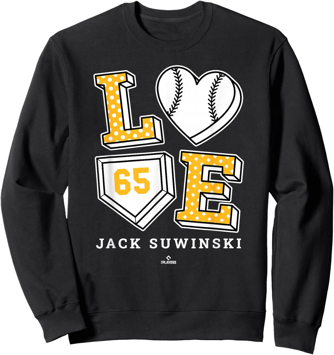 Love Jack Suwinski Pittsburgh MLBPA Sweatshirt - Sweatshirt | Black