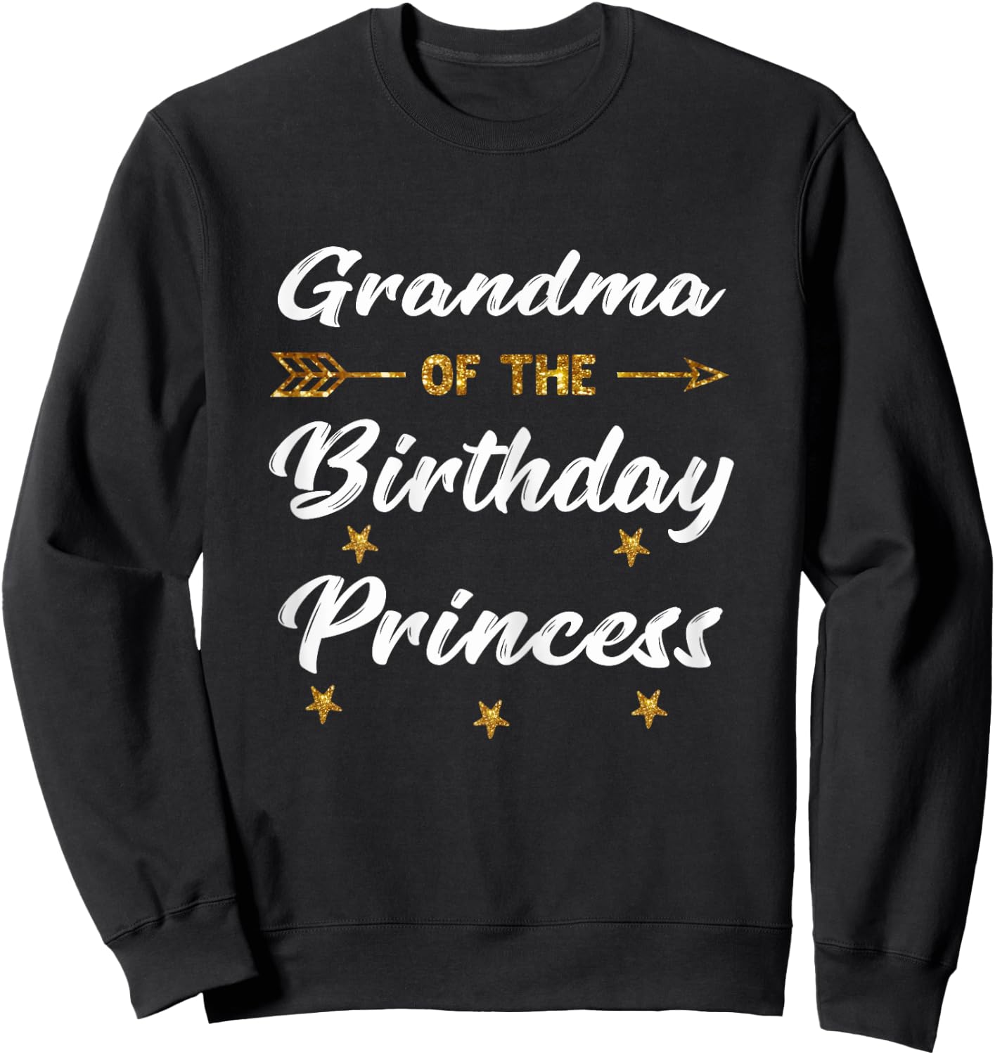 Grandma Of The Birthday Princess Girl Matching Family Party Sweatshirt - Sweatshirt | Black