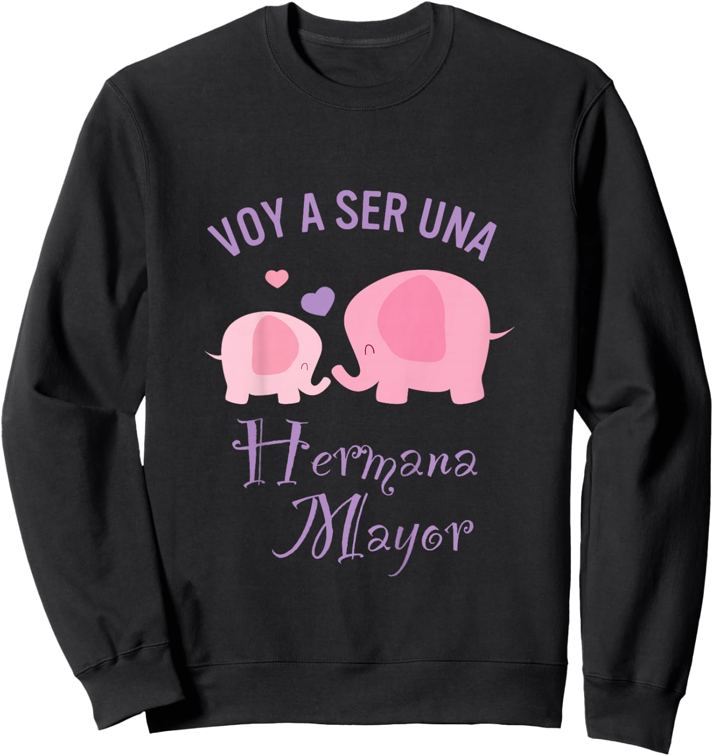 Kids Voy a Ser UNA Hermana Mayor Big Sister Español Sweatshirt - Sweatshirt | Black