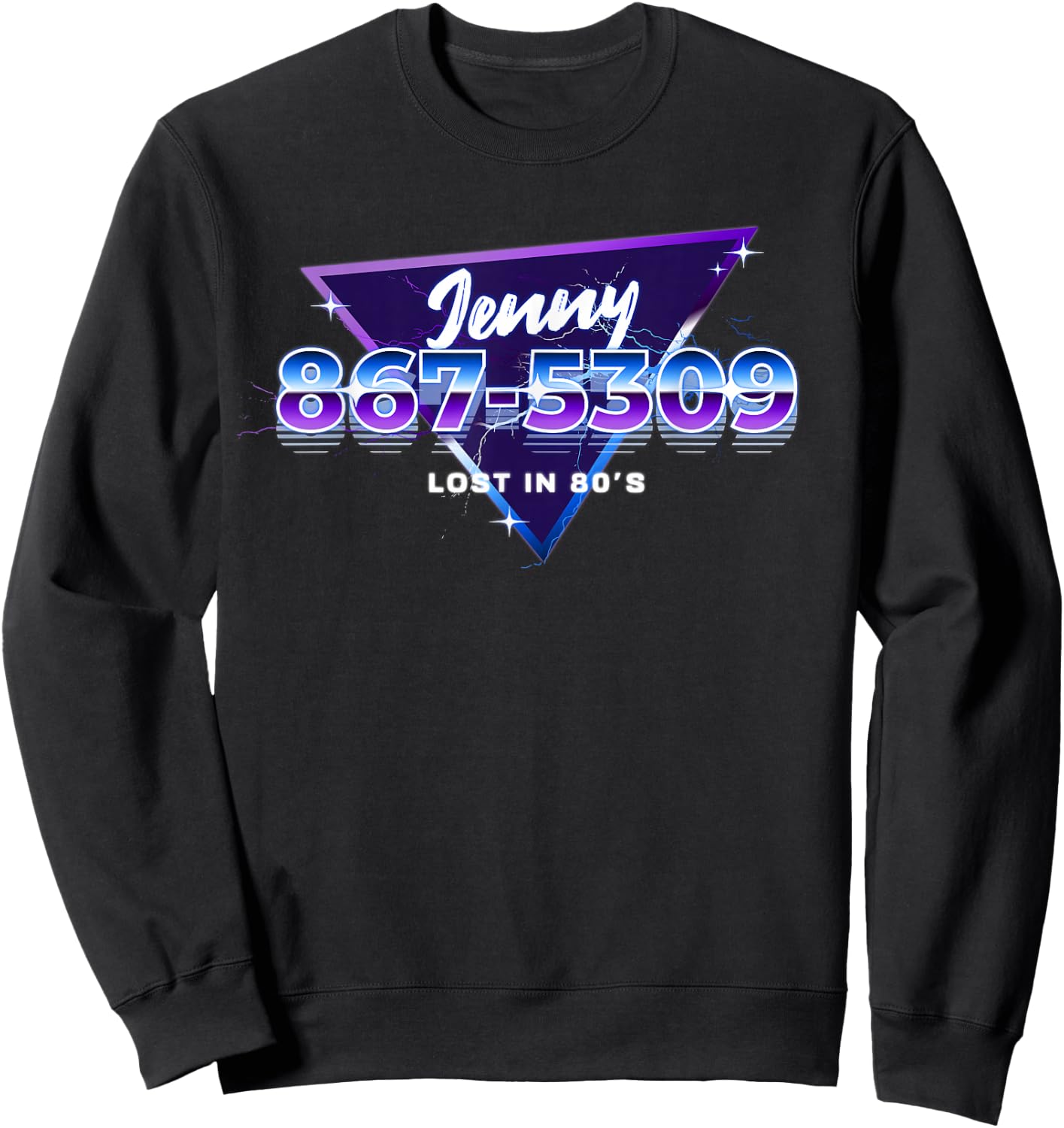 Jenny Phone Number 867-5309 Funny Rock Music 80's Sweatshirt - Sweatshirt | Black