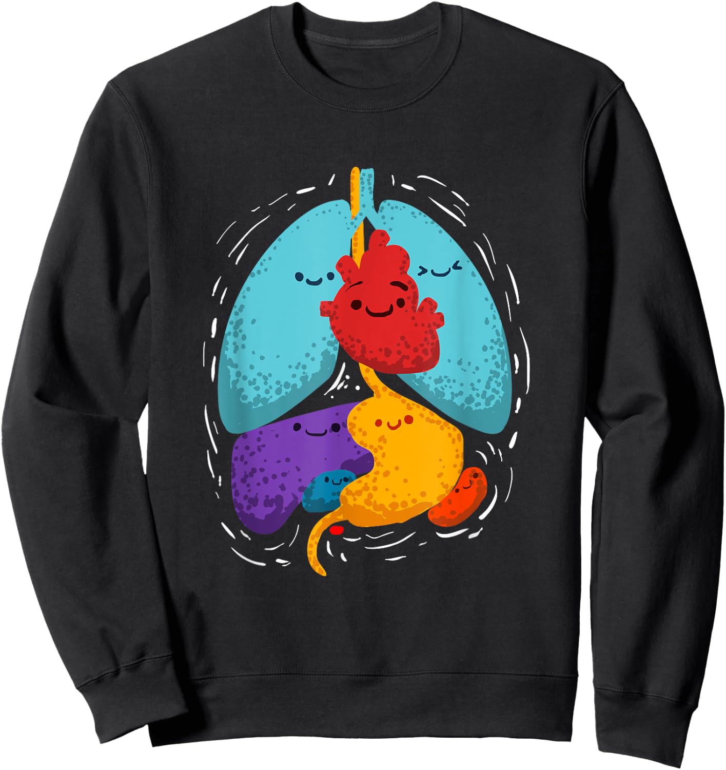 Inner Organs Anatomy Gift A Medical Student Sweatshirt - Sweatshirt | Black