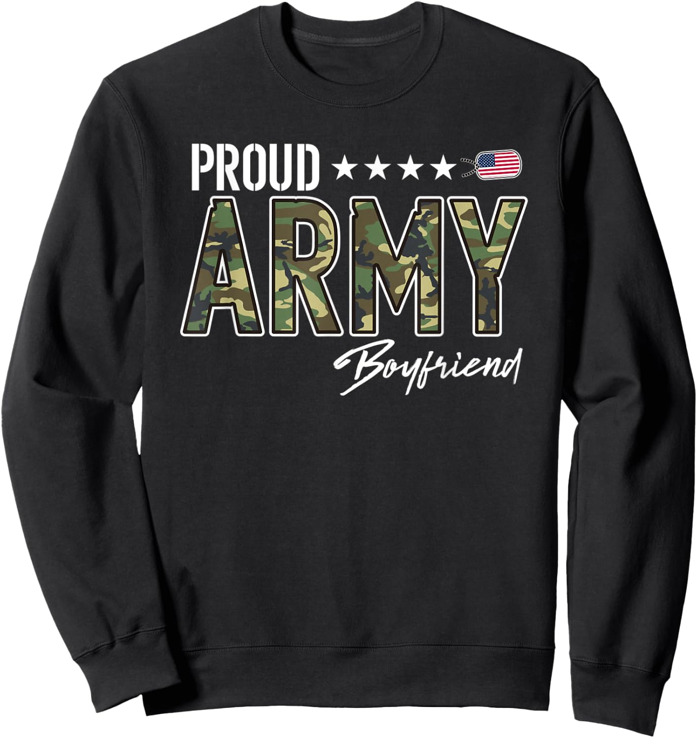 OCP Proud Army Boyfriend Sweatshirt - Sweatshirt | Black