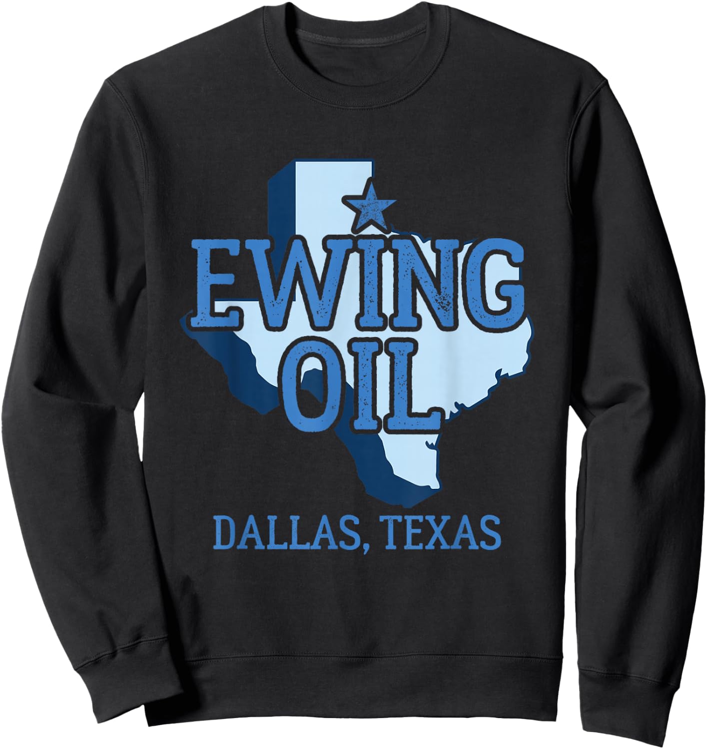 Dallas Texas Gifts Ewing Oil - Women's Classic Fit Black Short Sleeve - Size S Sweatshirt - Sweatshirt | Black