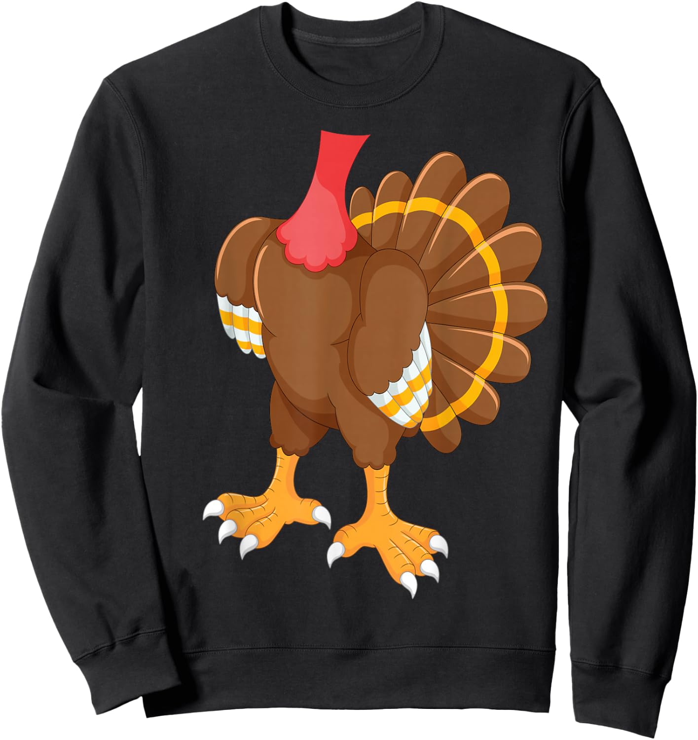 Turkey Shirt Adult Men Women Kids Turkey Costume Sweatshirt - Sweatshirt | Black