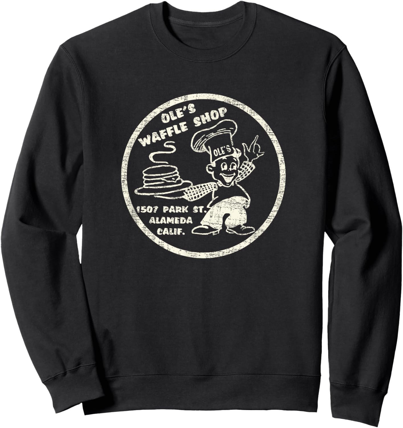 Vintage Alameda California Sweatshirt - Sweatshirt | Black