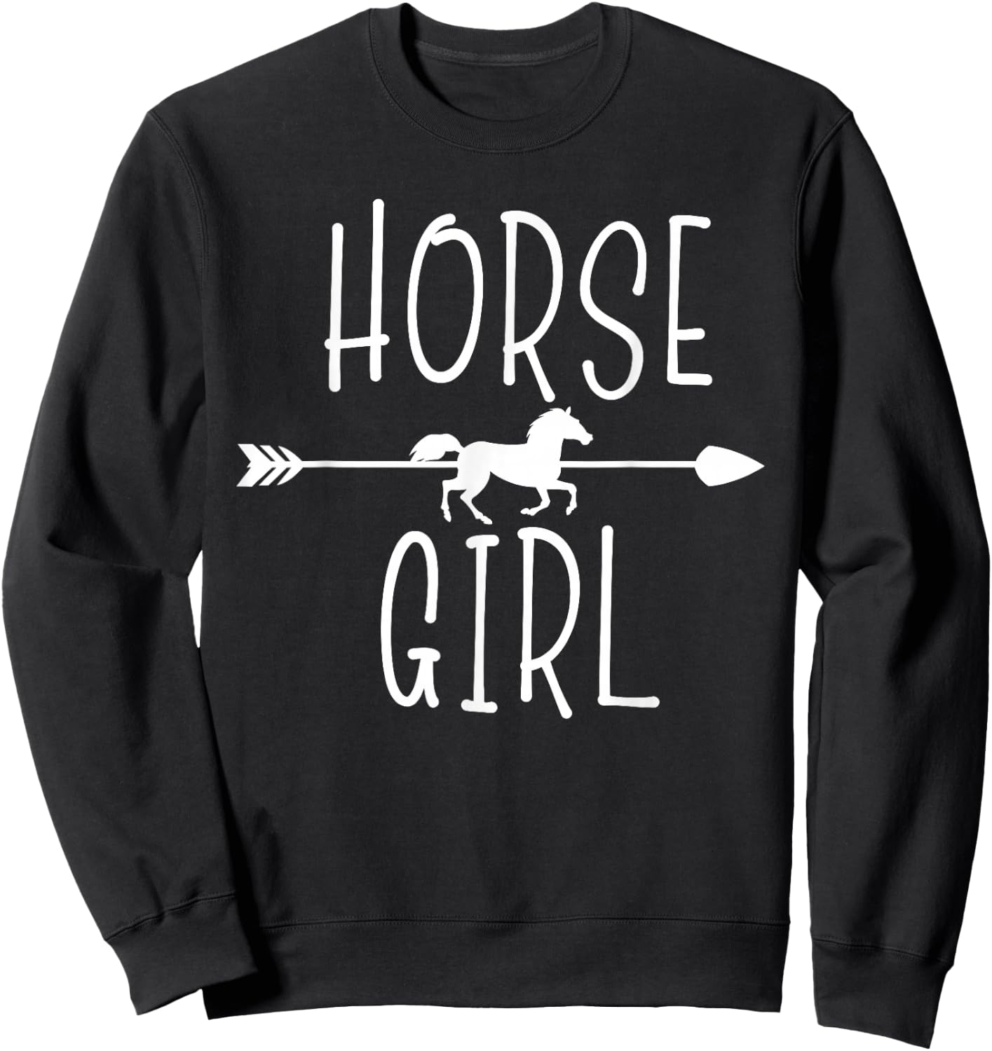Horse Girl I Love My Horses Riding Equestrian Women Gifts Sweatshirt - Sweatshirt | Black