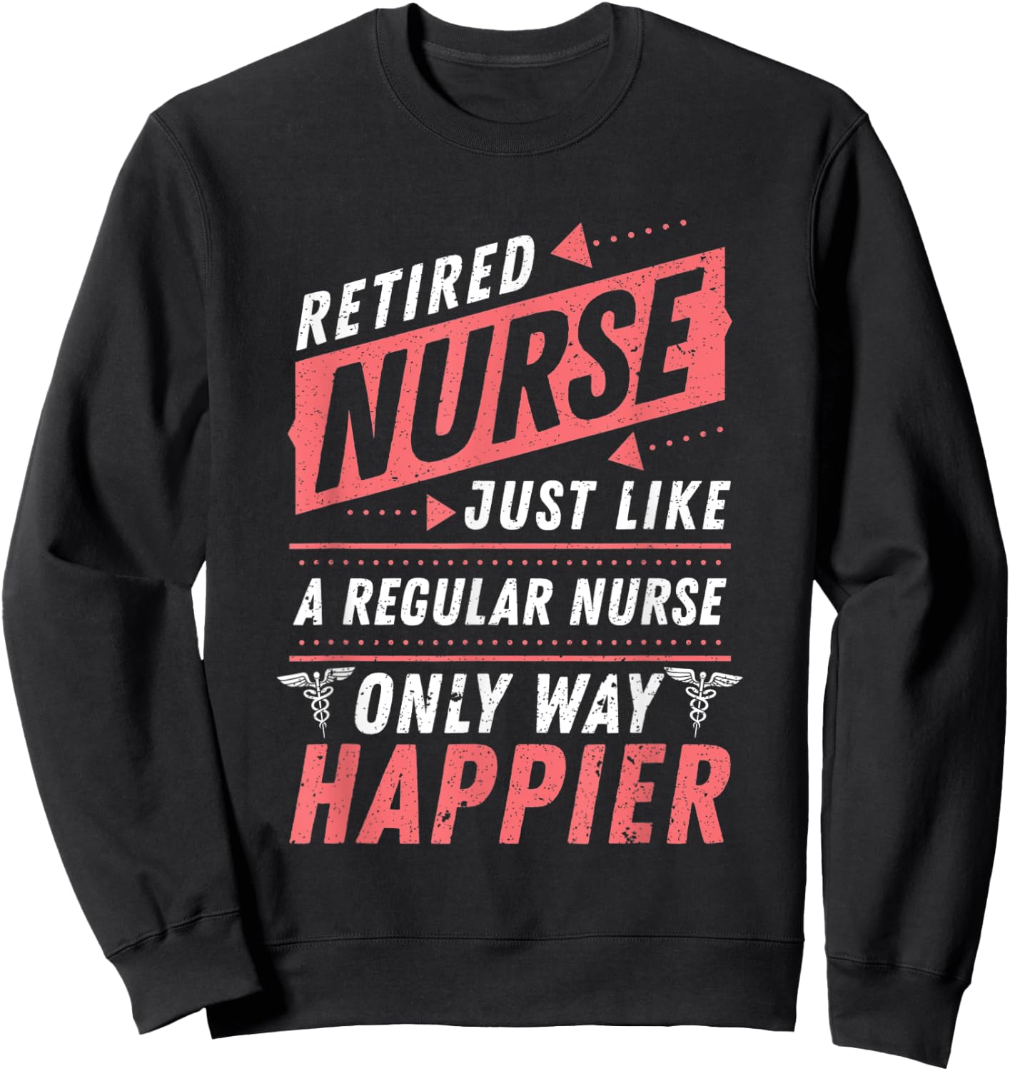 Retired Nurse Nursery Retirement Gift Nurse Sweatshirt - Sweatshirt | Black