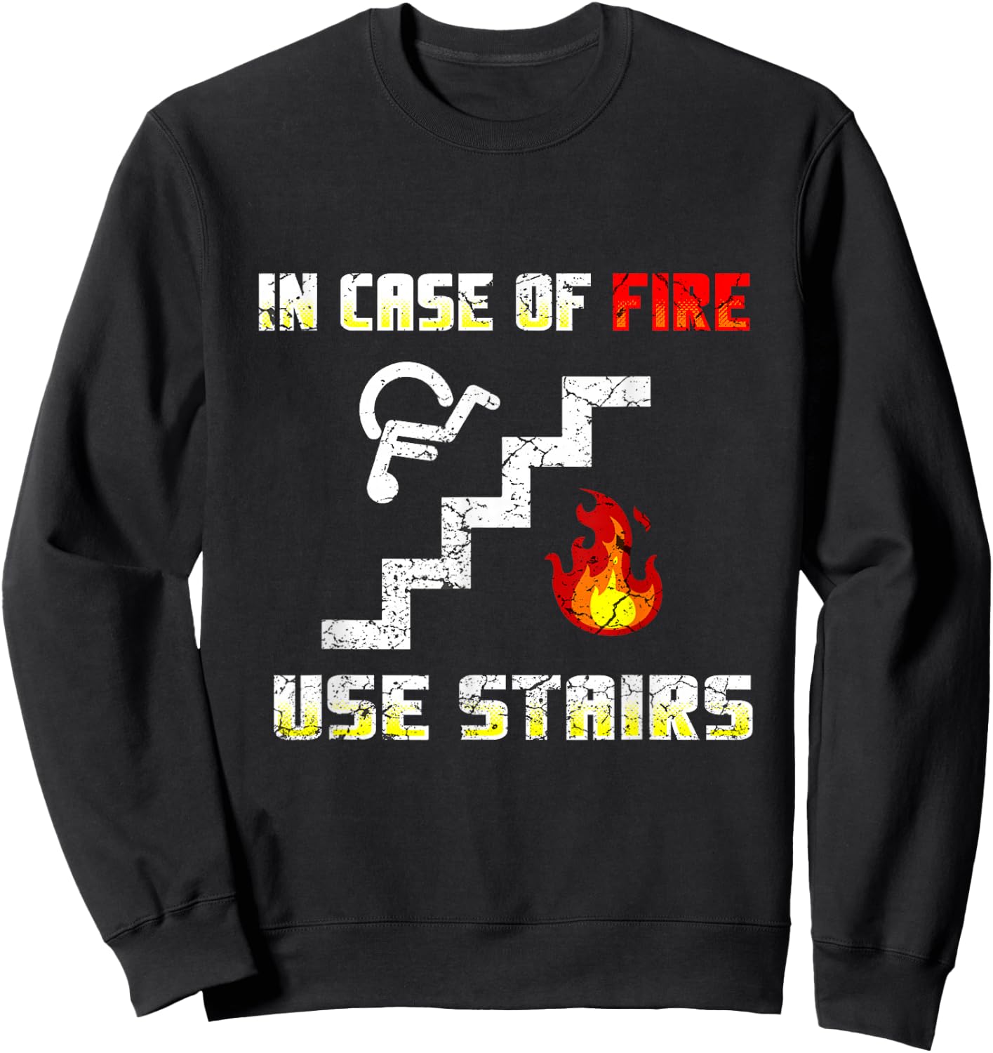 Wheelchair Humour Disability Handicap Sweatshirt - Sweatshirt | Black