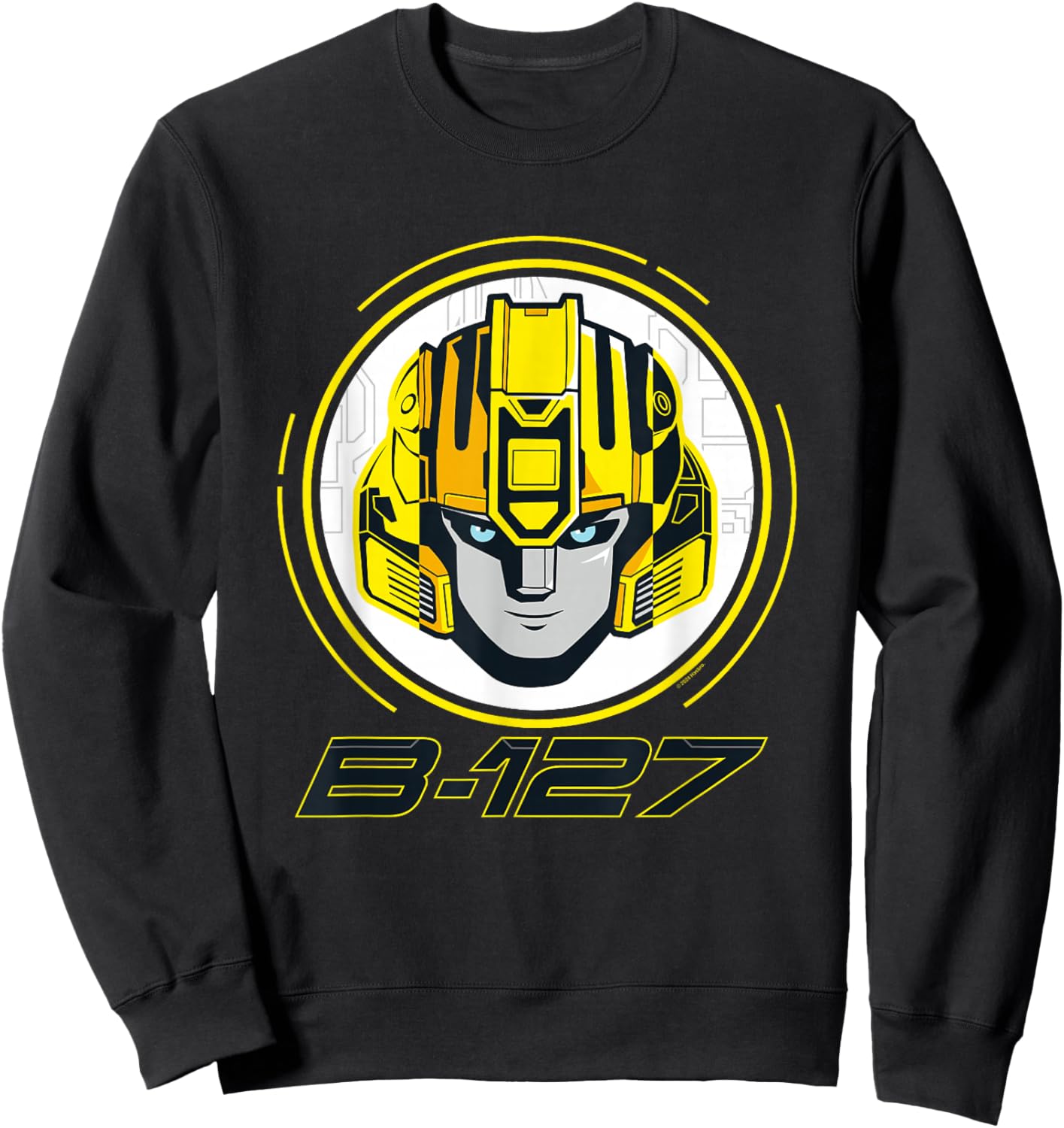 Transformers One B-127 Bumblebee Face Poster Sweatshirt - Sweatshirt | Black