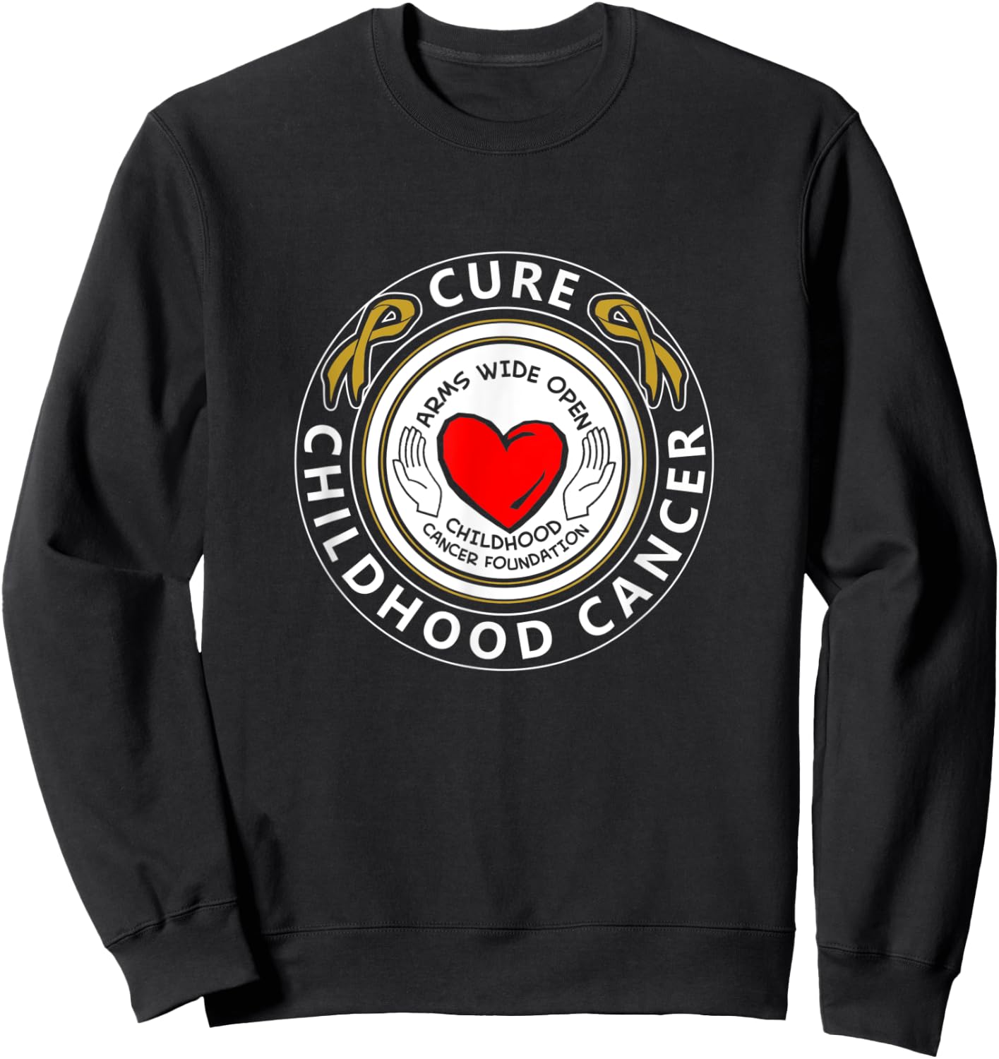 Arms Wide Open Childhood Cancer Foundation Sweatshirt - Sweatshirt | Black