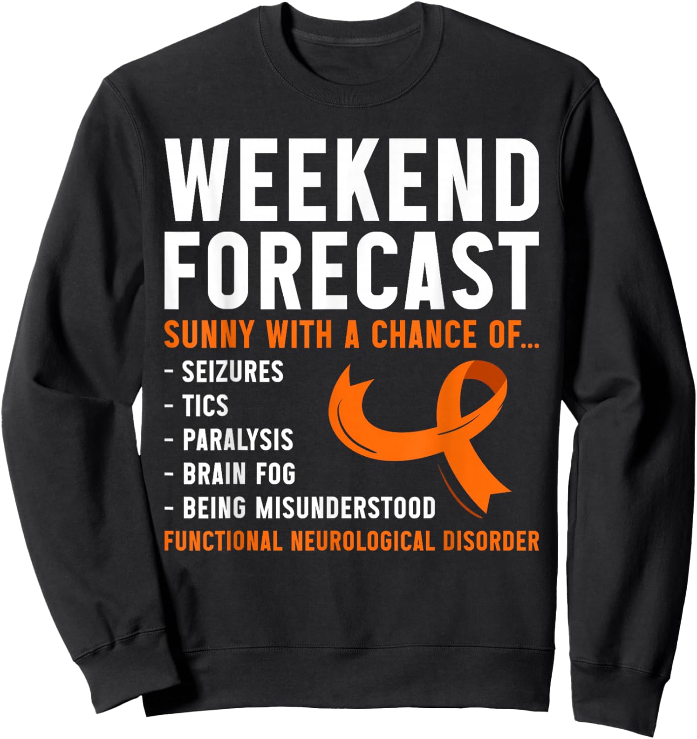 FND Awareness Functional Neurological Disorder Sweatshirt - Sweatshirt | Black