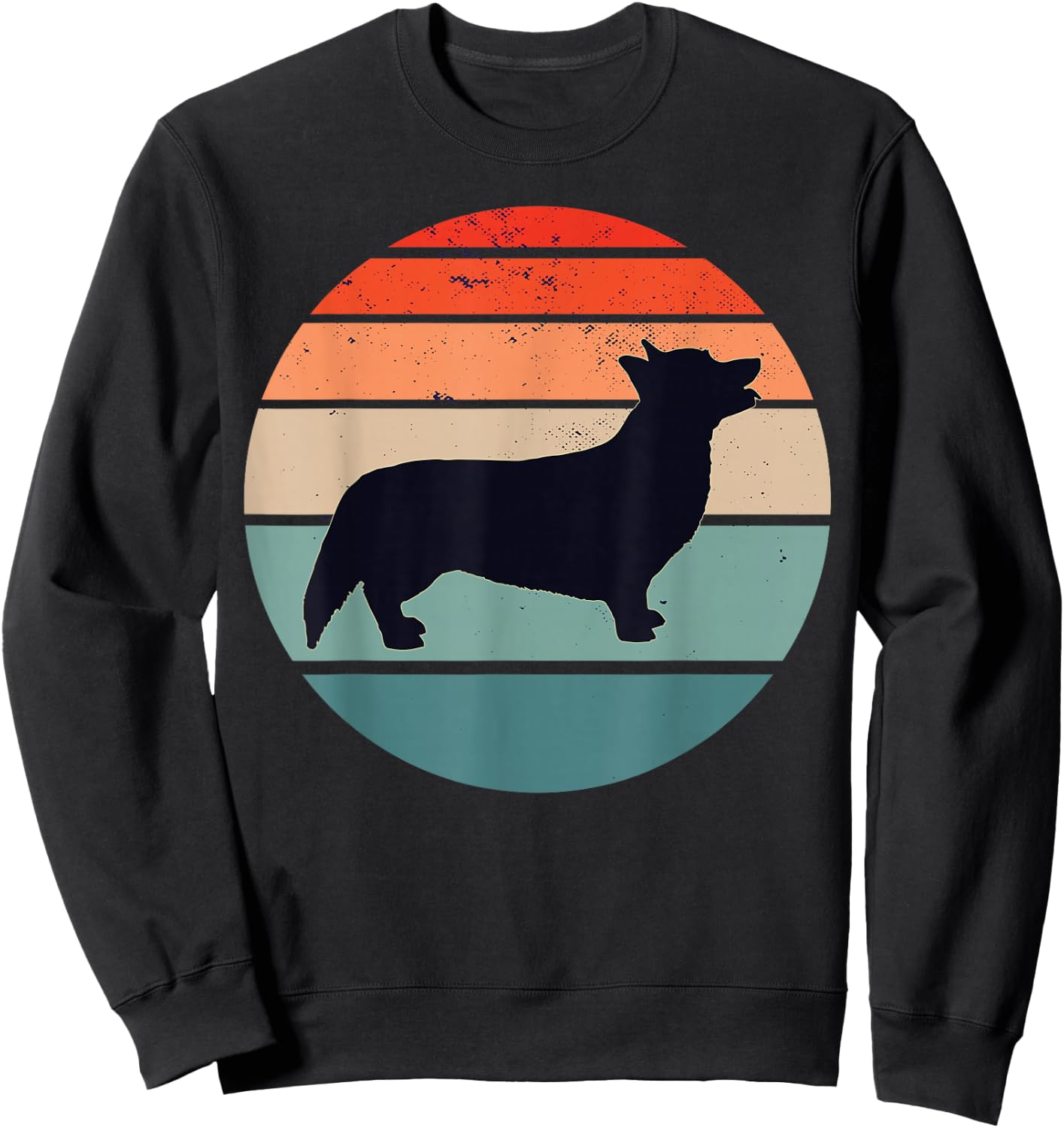 Welsh Corgi Pembroke Welsh Corgi Cardigan Sweatshirt - Sweatshirt | Black