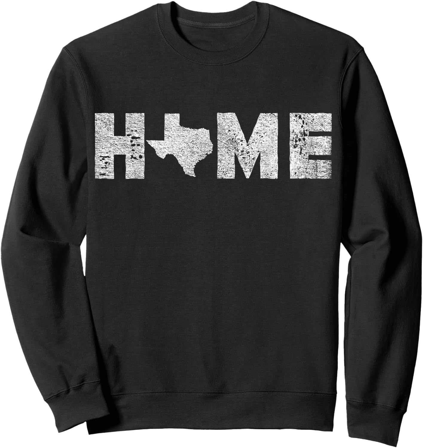 Vintage Texas is My Home | Native Texan Roots -Texas Fan Sweatshirt - Sweatshirt | Black