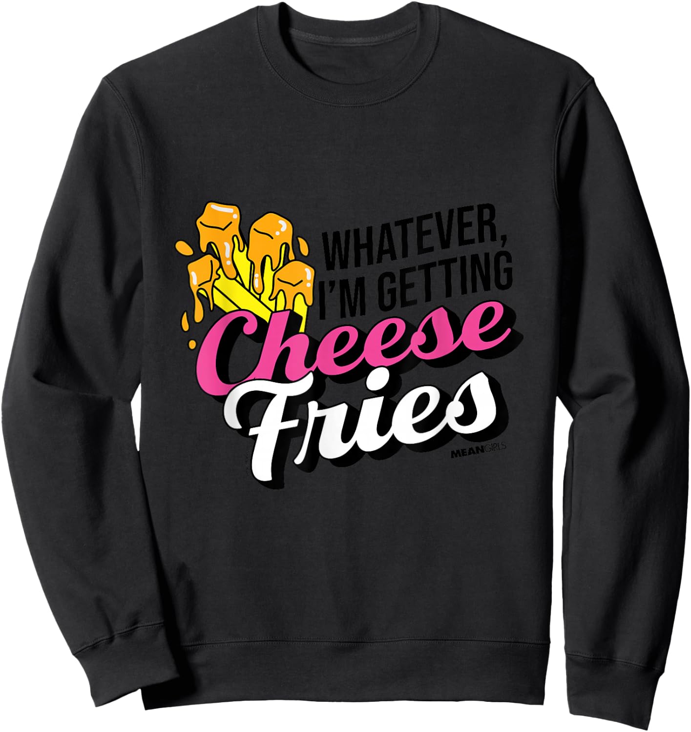 Mean Girls - Cheese Fries Sweatshirt - Sweatshirt | Black
