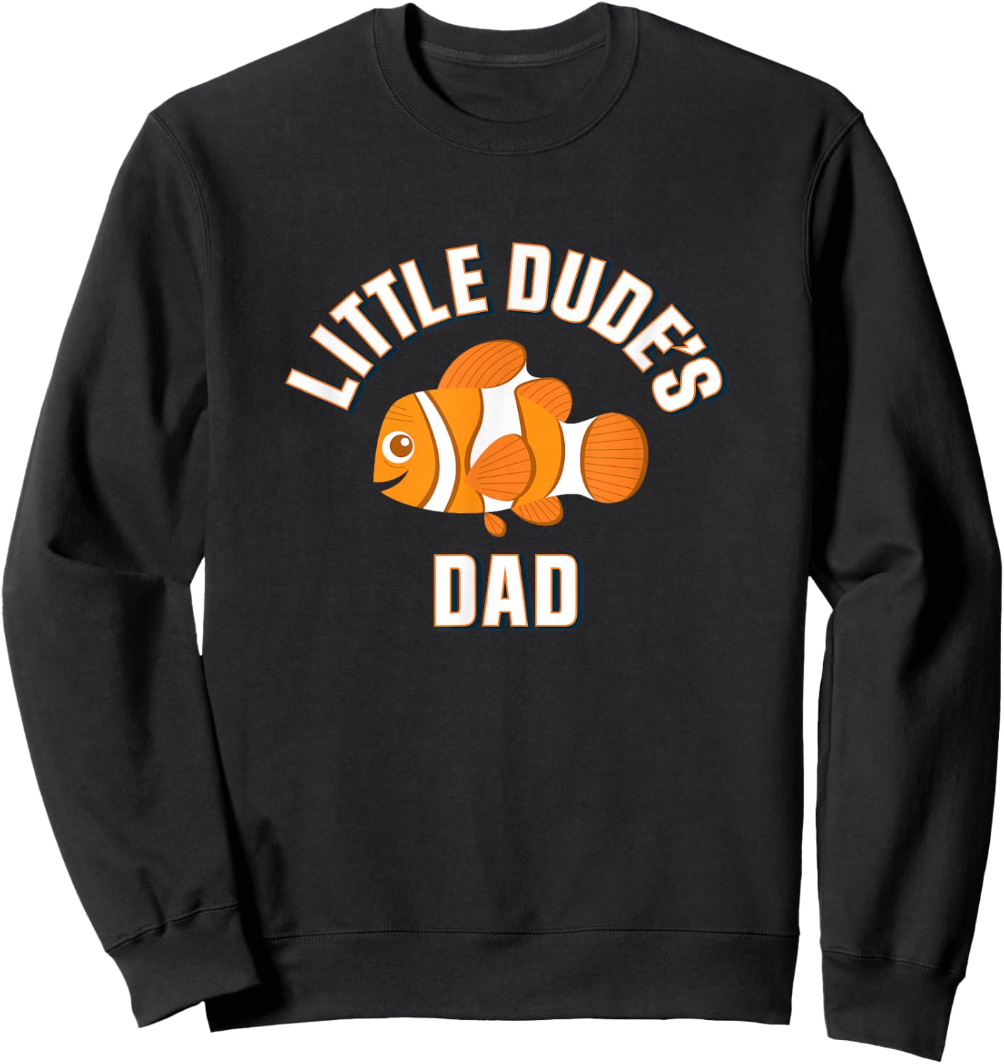Disney Pixar Finding Nemo Father's Day Lil' Dude's Dad Logo Sweatshirt - Sweatshirt | Black