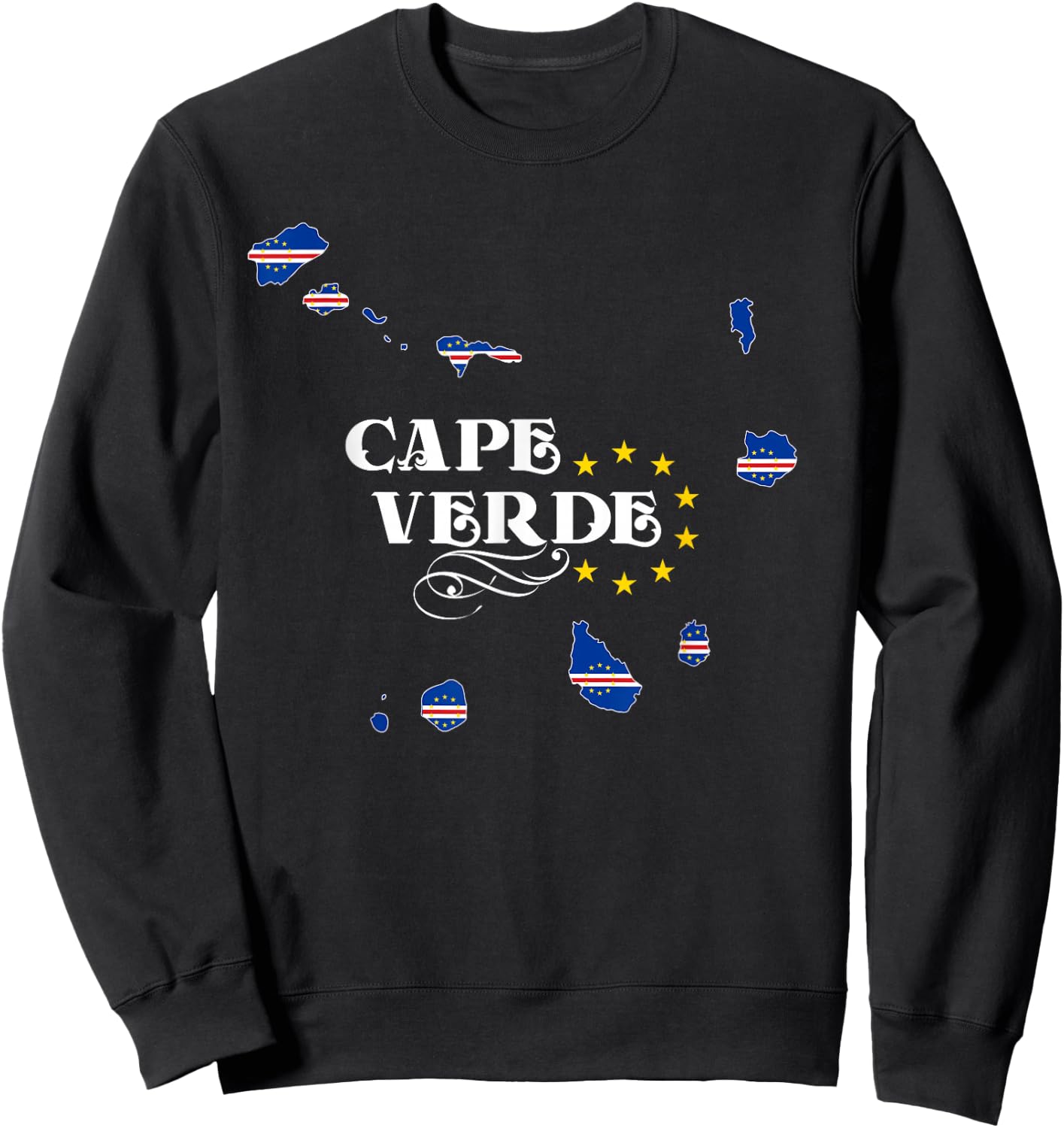 Cape Verde Shirt for Cape Verdean Men, Women and Kids Sweatshirt - Sweatshirt | Black