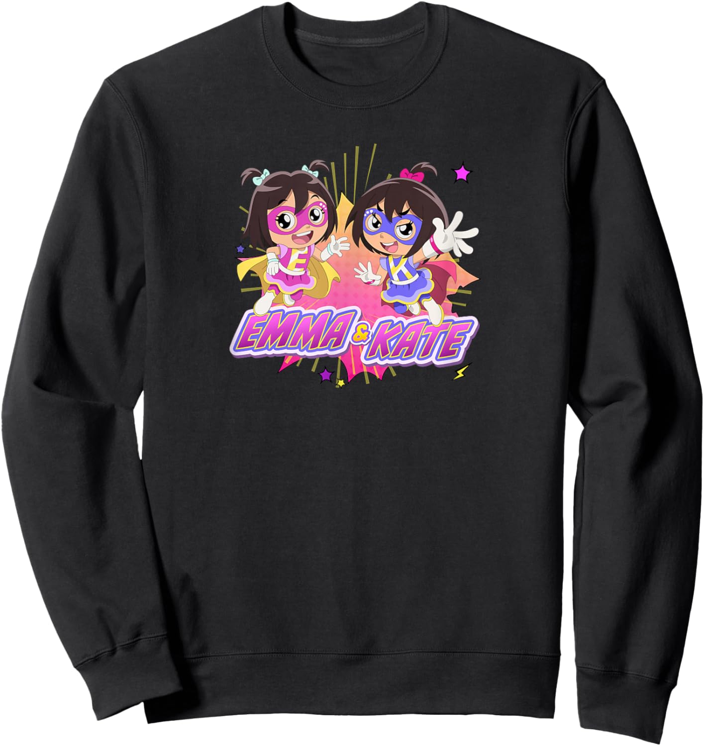 Ryan's World The Movie Emma & Kate Sweatshirt - Sweatshirt | Black