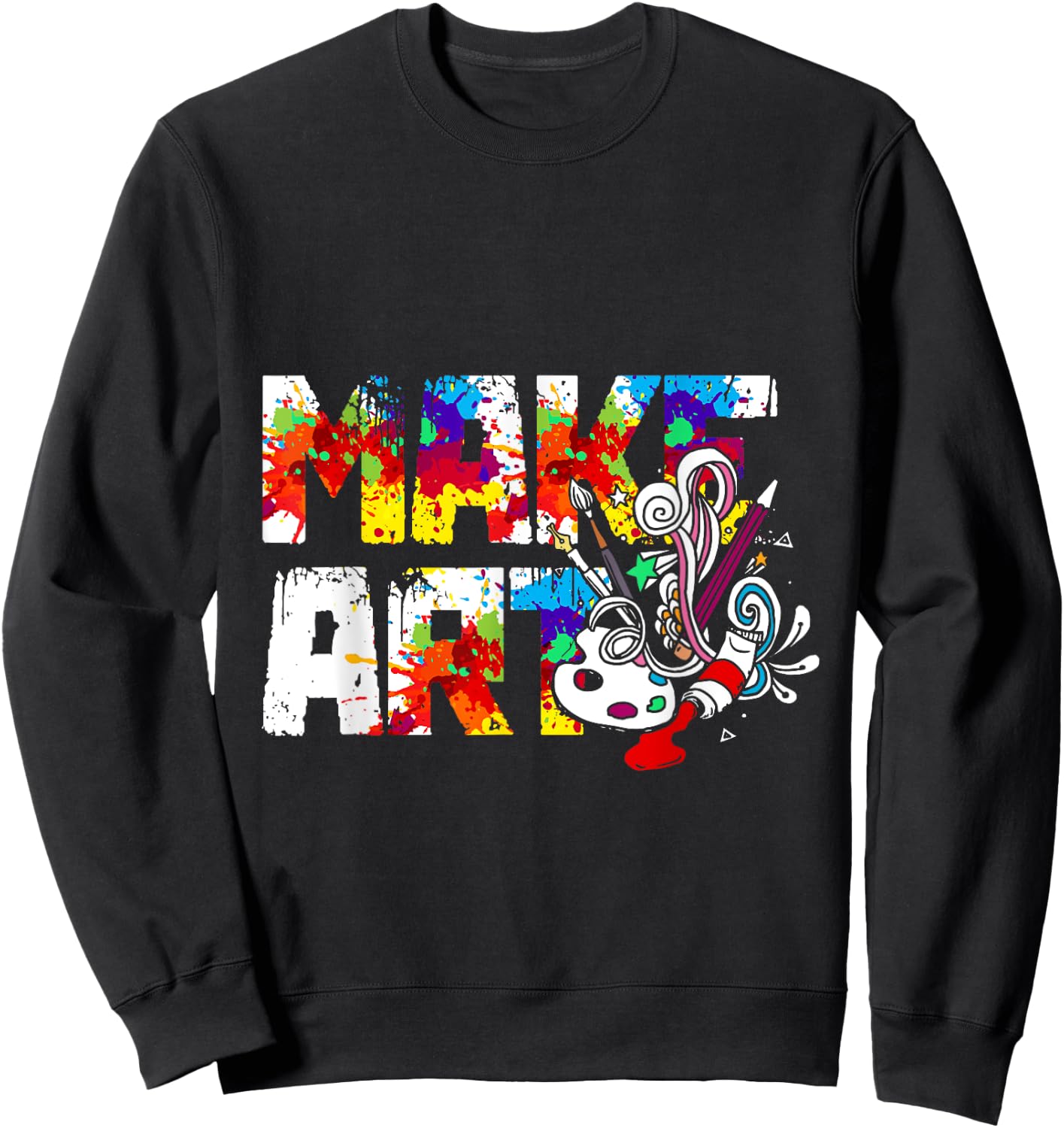 Make Art Sweatshirt - Sweatshirt | Black