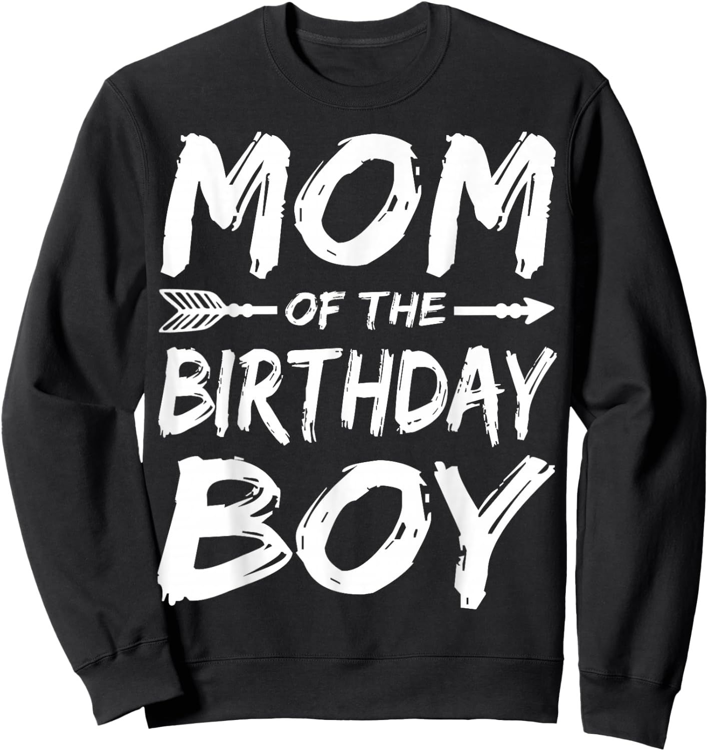 Mom of the birthday boy matching family party Sweatshirt - Sweatshirt | Black
