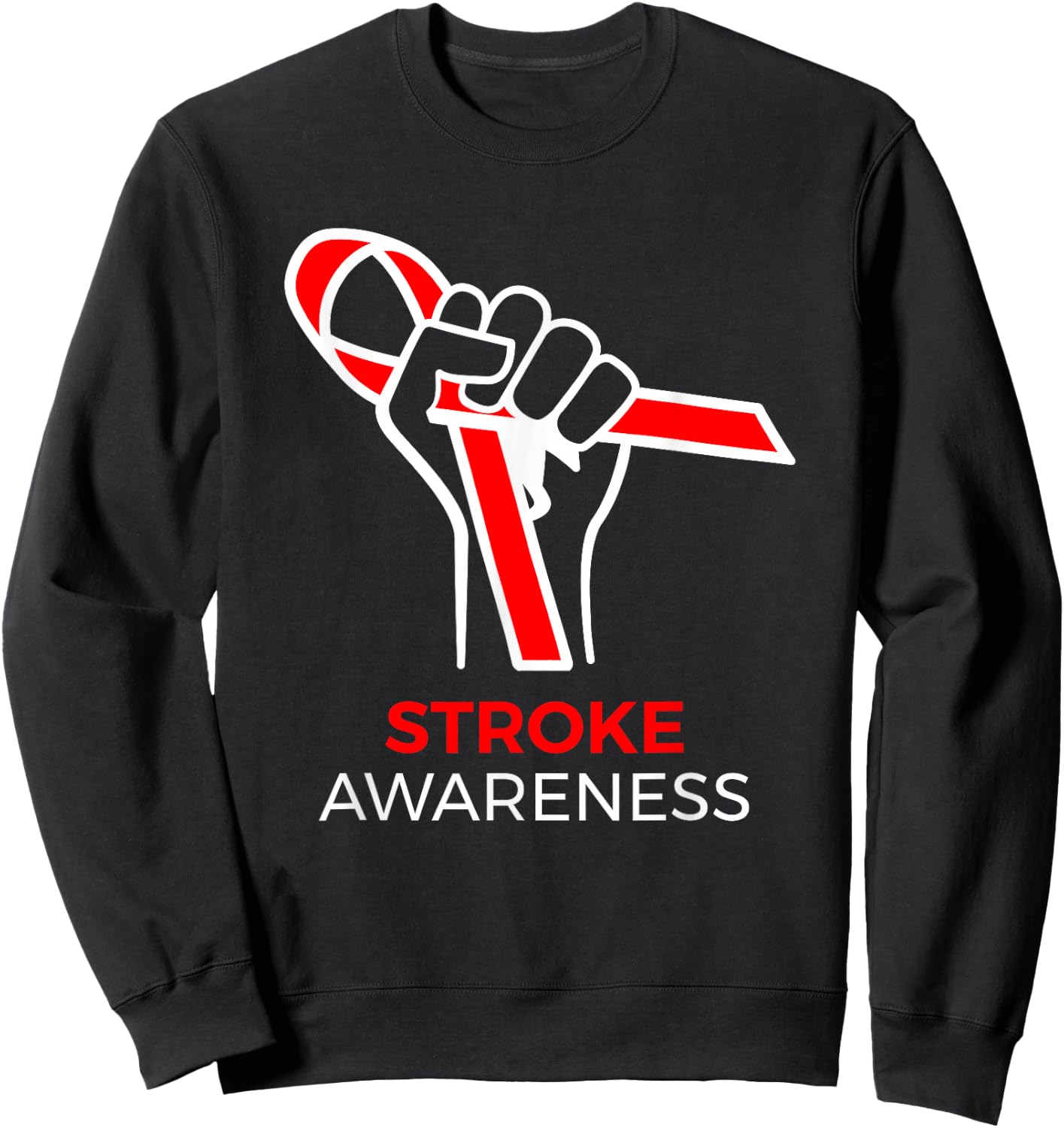 Sroke Survivor Shirt National Stroke Awareness Sweatshirt - Sweatshirt | Black