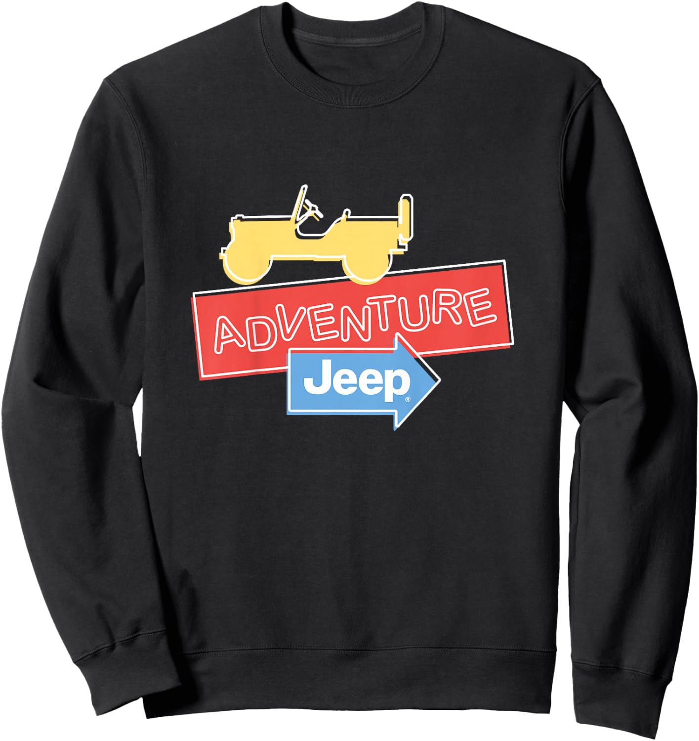Kids J is for Jeep - Officially Licensed Sweatshirt - Sweatshirt | Black