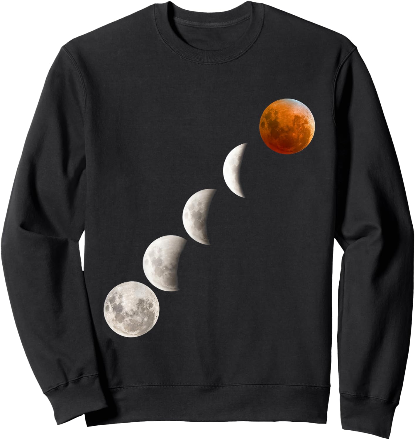 Super Full Lunar Eclipse Red Blood Moon 2019 & 2020 Cycle Sweatshirt - Sweatshirt | Black