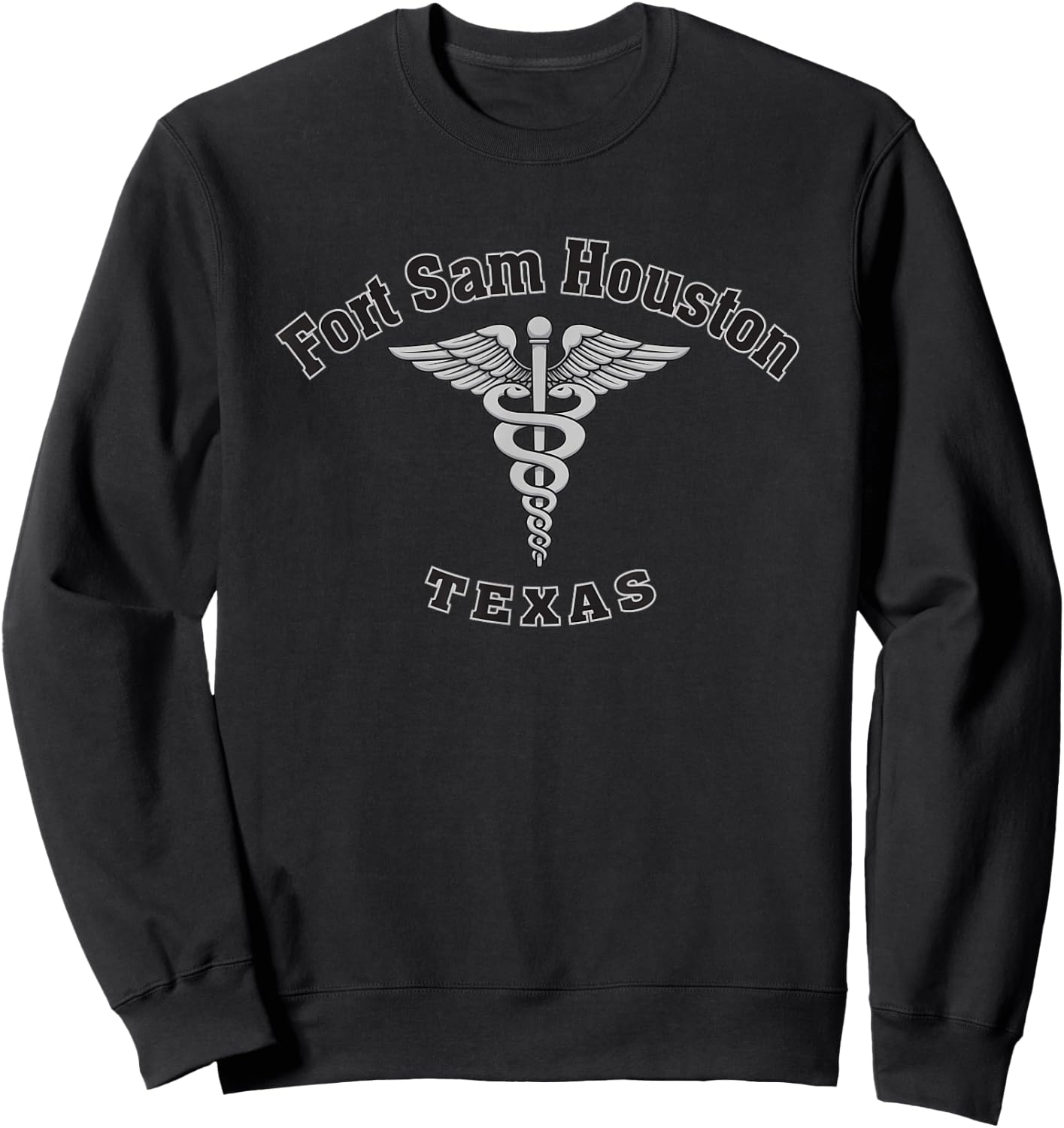 Fort Sam Houston Texas Army United States Military Sweatshirt - Sweatshirt | Black