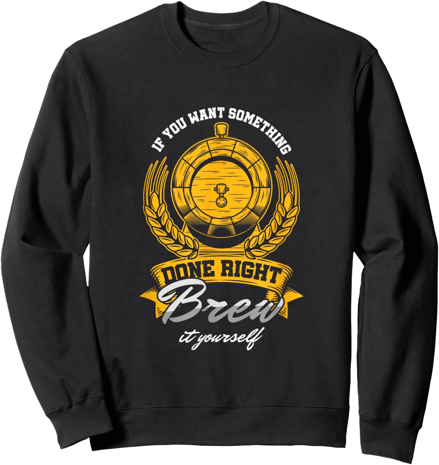 Beer Brewing Master Home Brewing Beer Brewing Beer Drinker Sweatshirt - Sweatshirt | Black