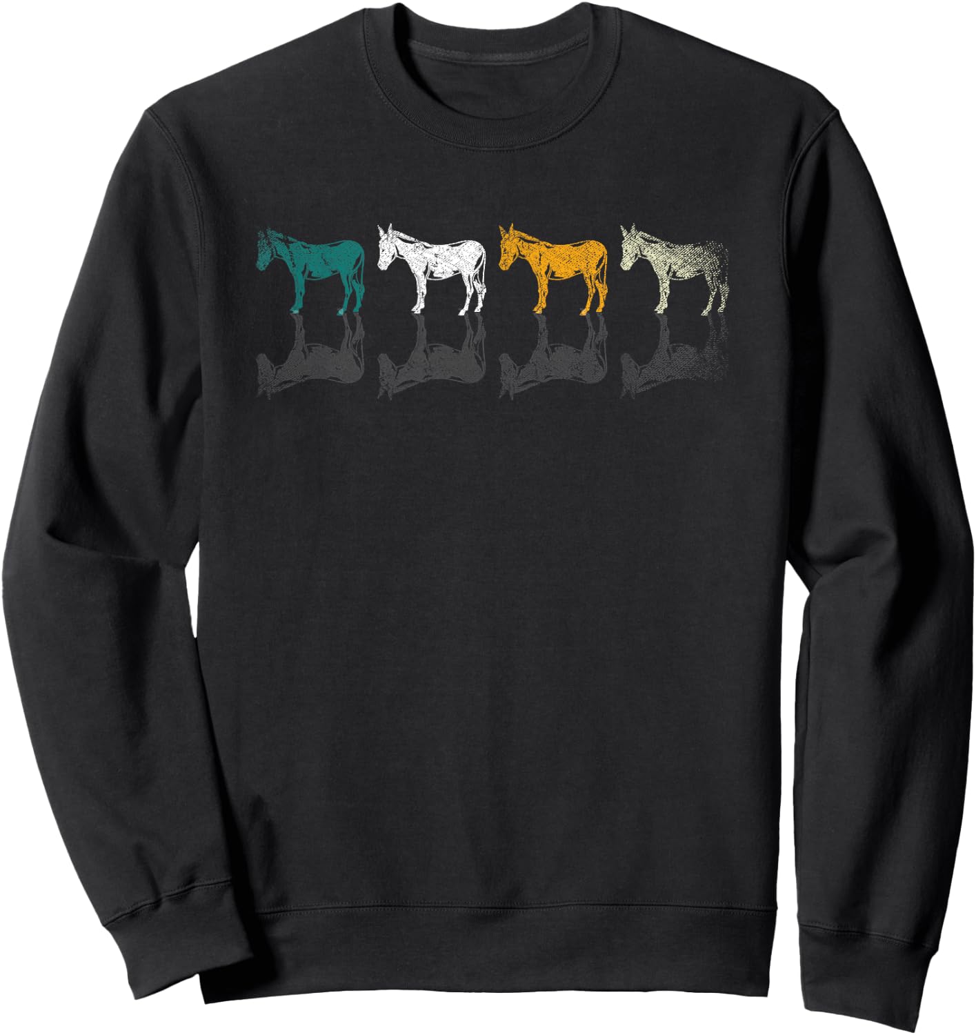 Retro Donkey Sweatshirt - Sweatshirt | Black