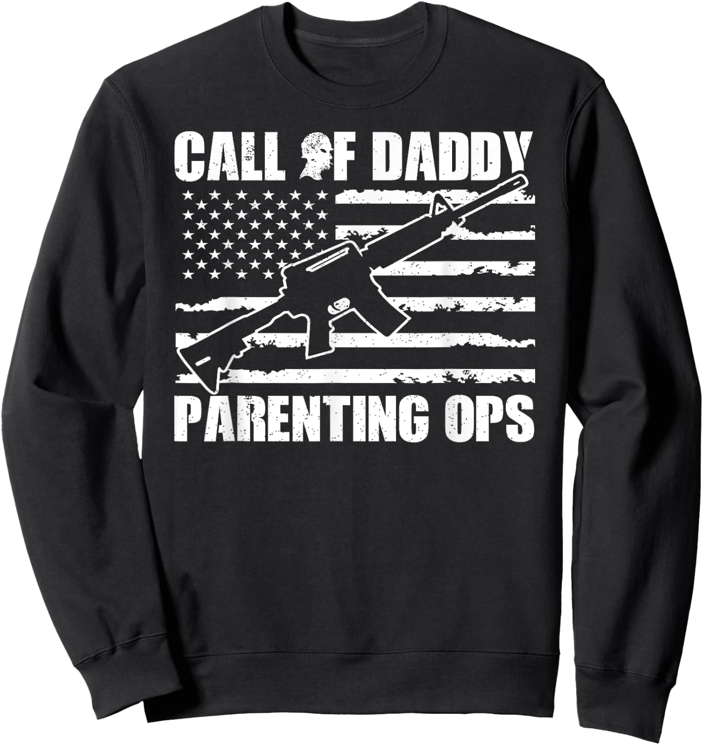 Call of Daddy Parenting Ops fathers day gaming dad gamer Sweatshirt - Sweatshirt | Black