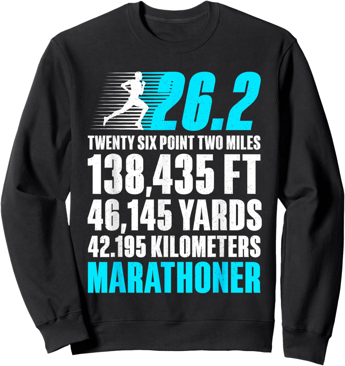 Marathon Running Design Women 26.2 Marathon Runner Sweatshirt - Sweatshirt | Black