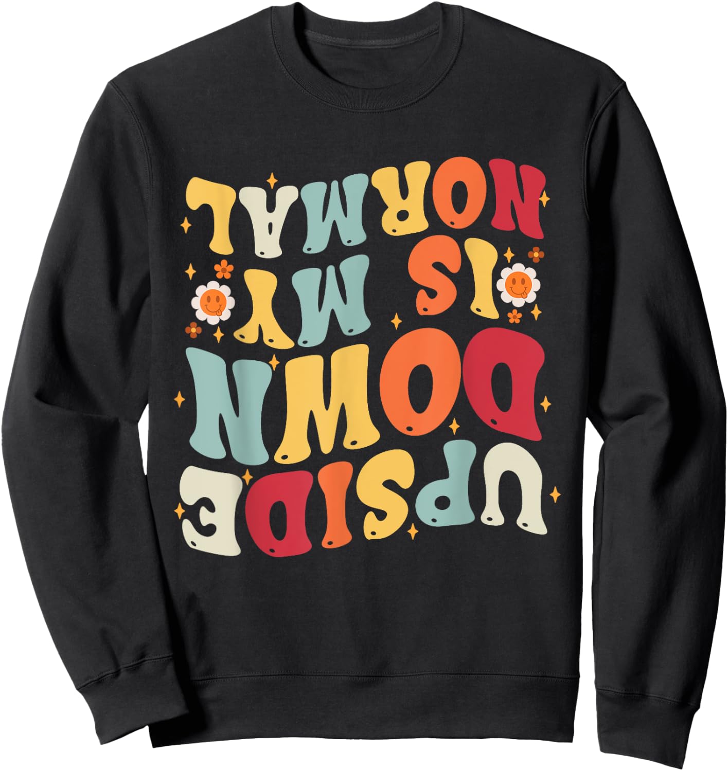 Upside Down Is My Normal Little Girls Gymnastics Gymnast Sweatshirt - Sweatshirt | Black