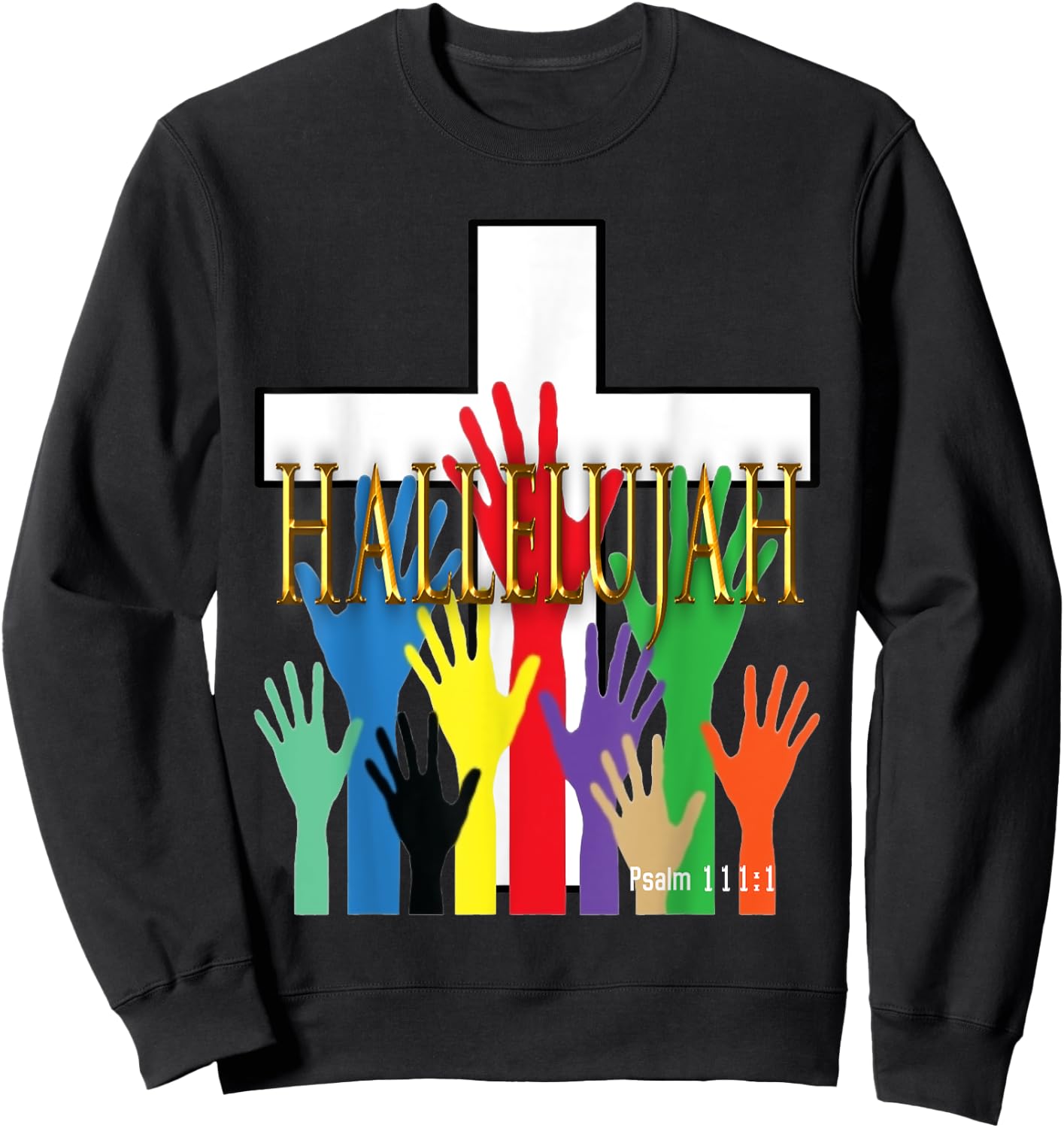 Hallelujah Religious Sweatshirt - Sweatshirt | Black