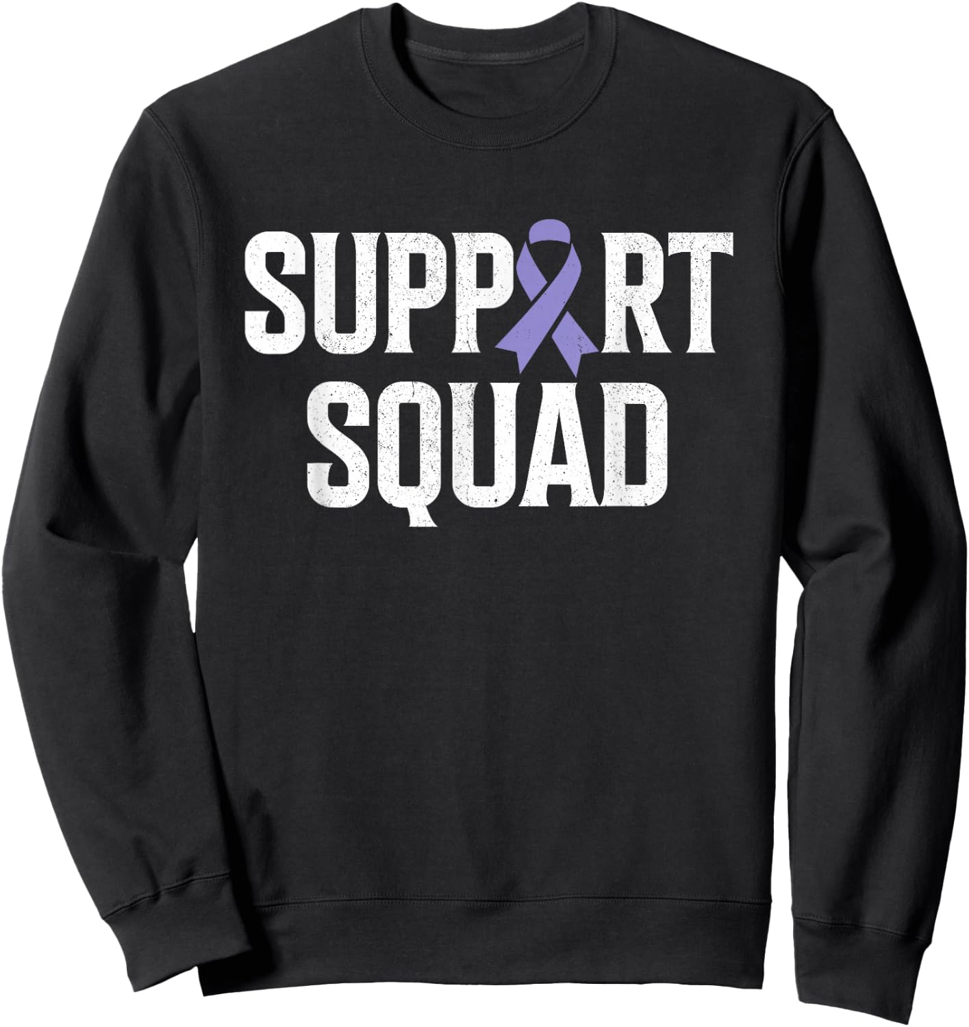 Esophageal Cancer Support Squad Esophageal Cancer Awareness Sweatshirt - Sweatshirt | Black